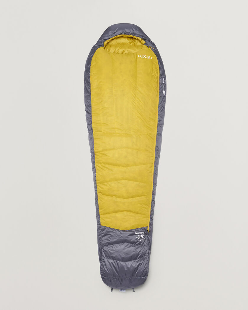 Rab Neutrino -6C Sleeping Bag Long Graphene/Dark Pollen – Multi-colour