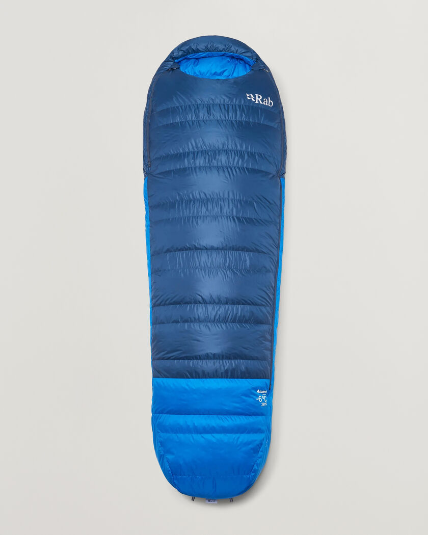 Rab Ascent -6 Sleeping Bag Long Tempest Blue/Maya Blue – Blue