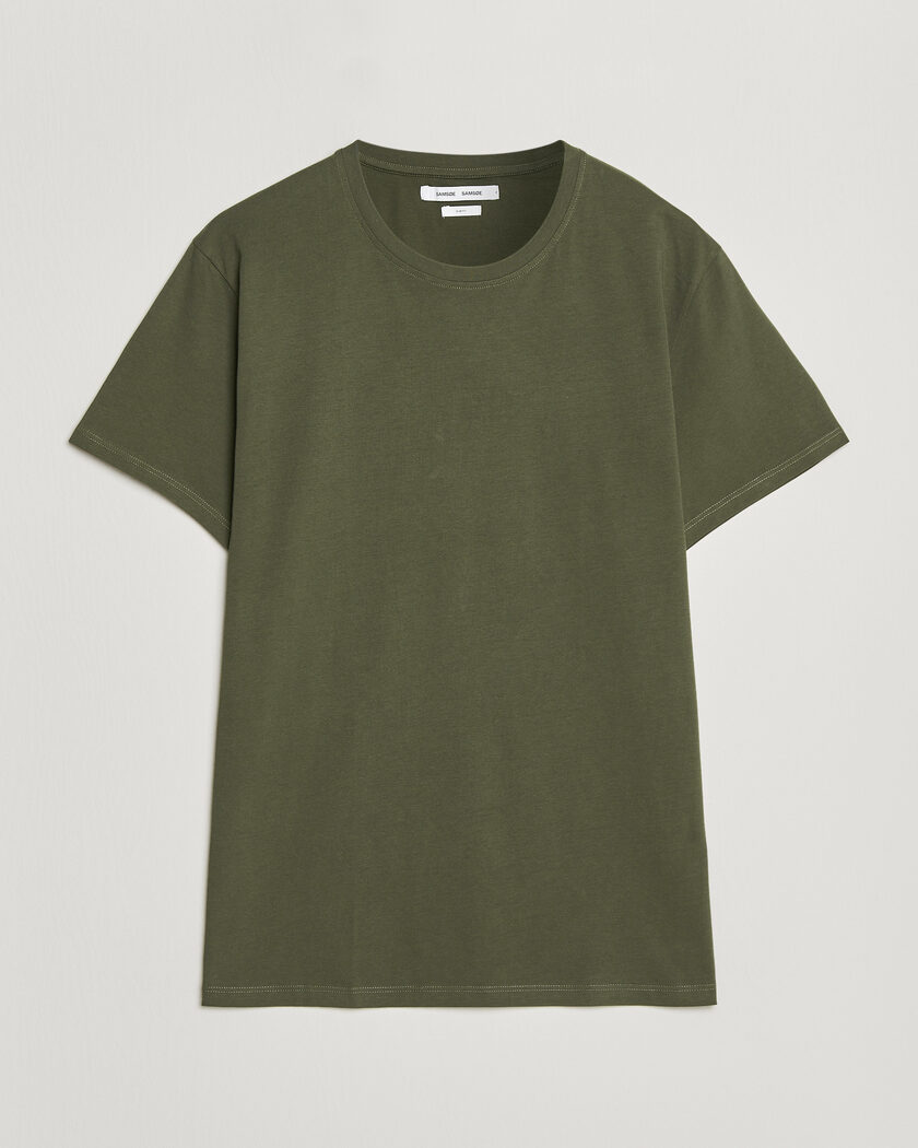 Samsøe Samsøe Kronos Cotton T-Shirt Forest Night – Green