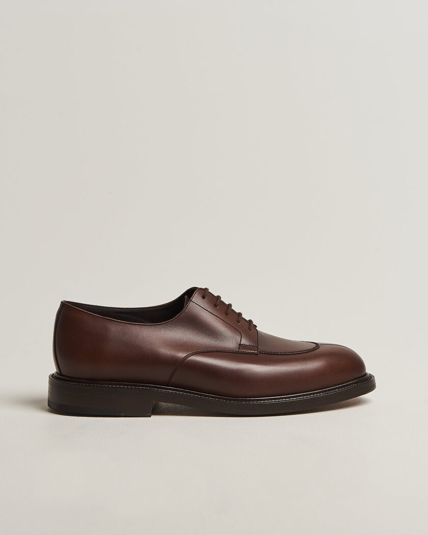 J.M. Weston Half Hunt Derby Coffee Brown Calf – Brown
