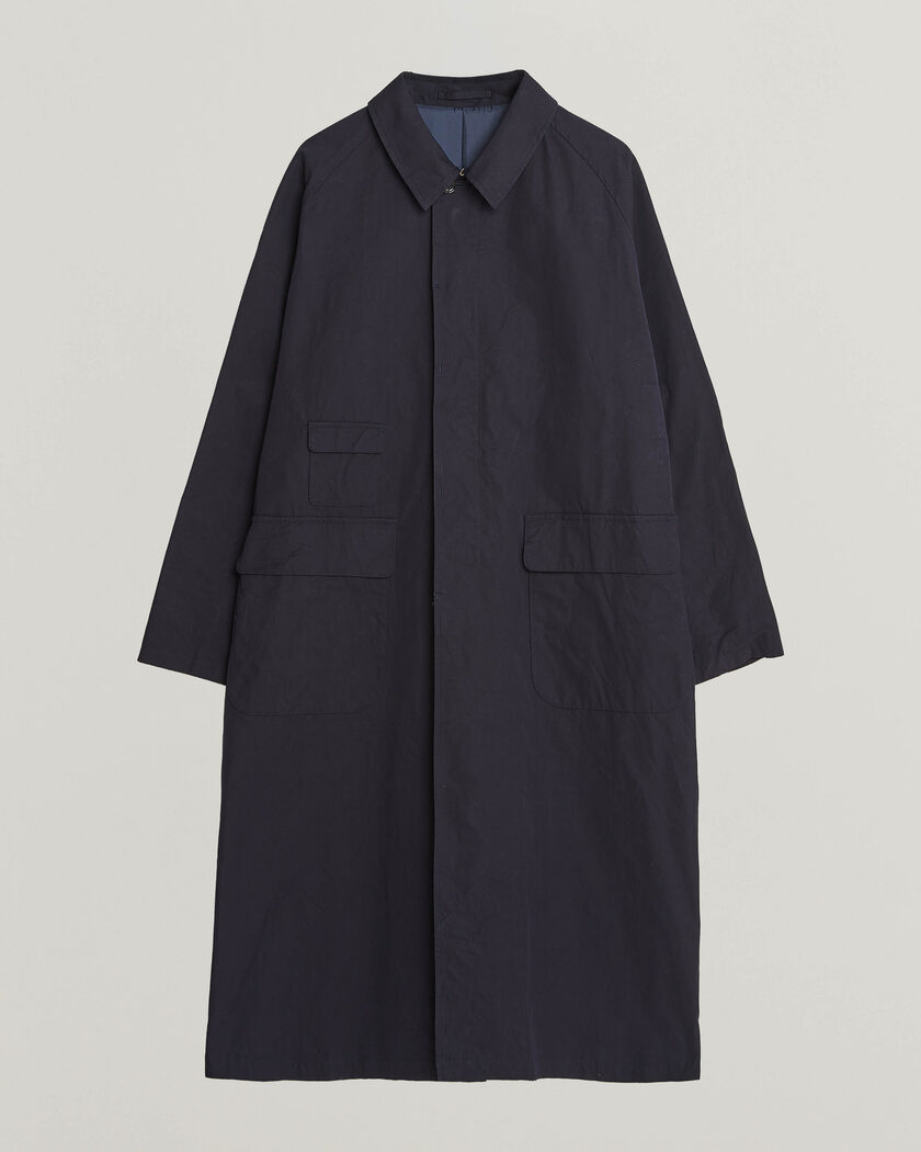 BEAMS PLUS Oxford Over Coat Navy – Blue