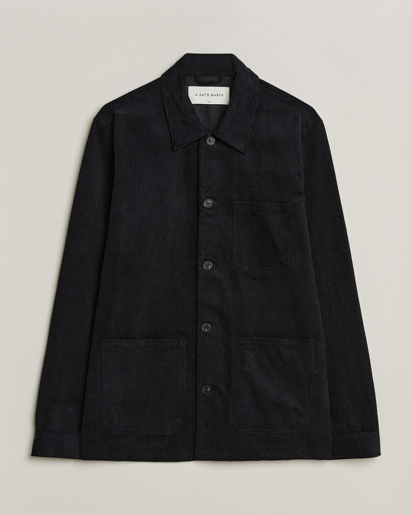 A Day's March Original Corduroy Overshirt Black – Black