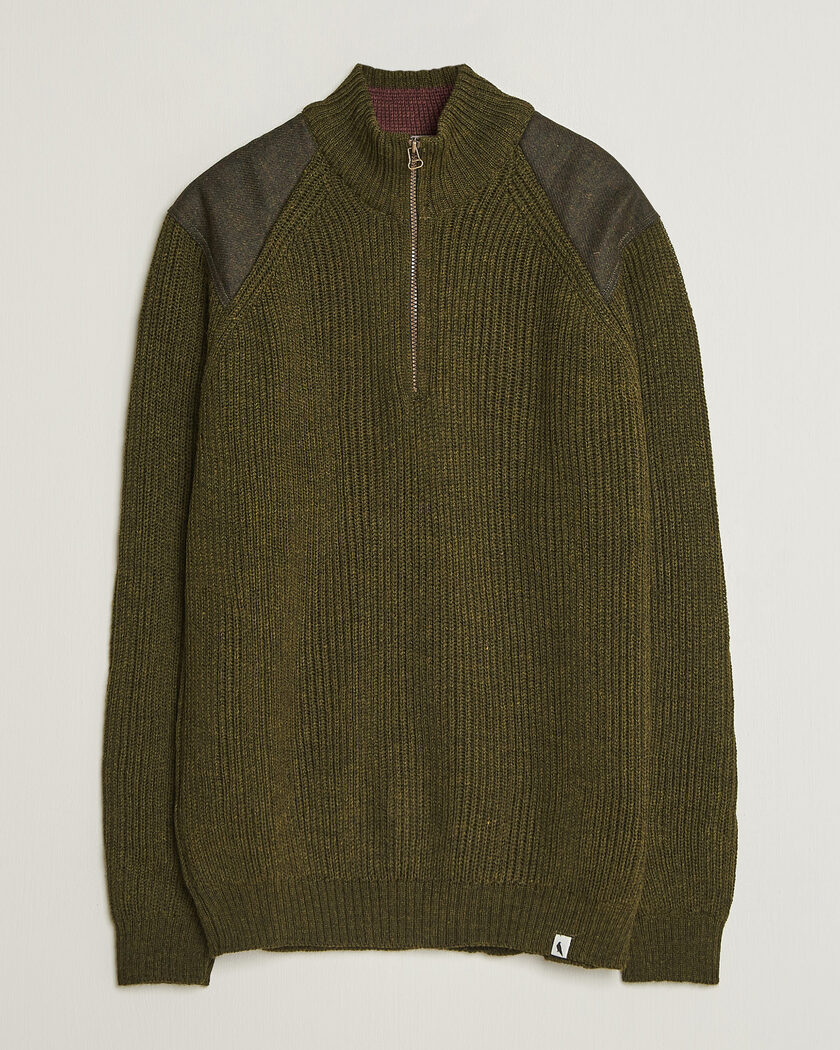 Peregrine Foxton Quarter Zip Jumperr Olive – Green