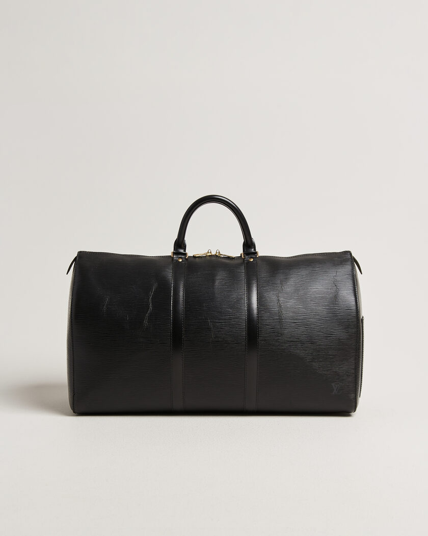  Louis Vuitton Pre-Owned Keepall 50 Epi Leather Black – Black