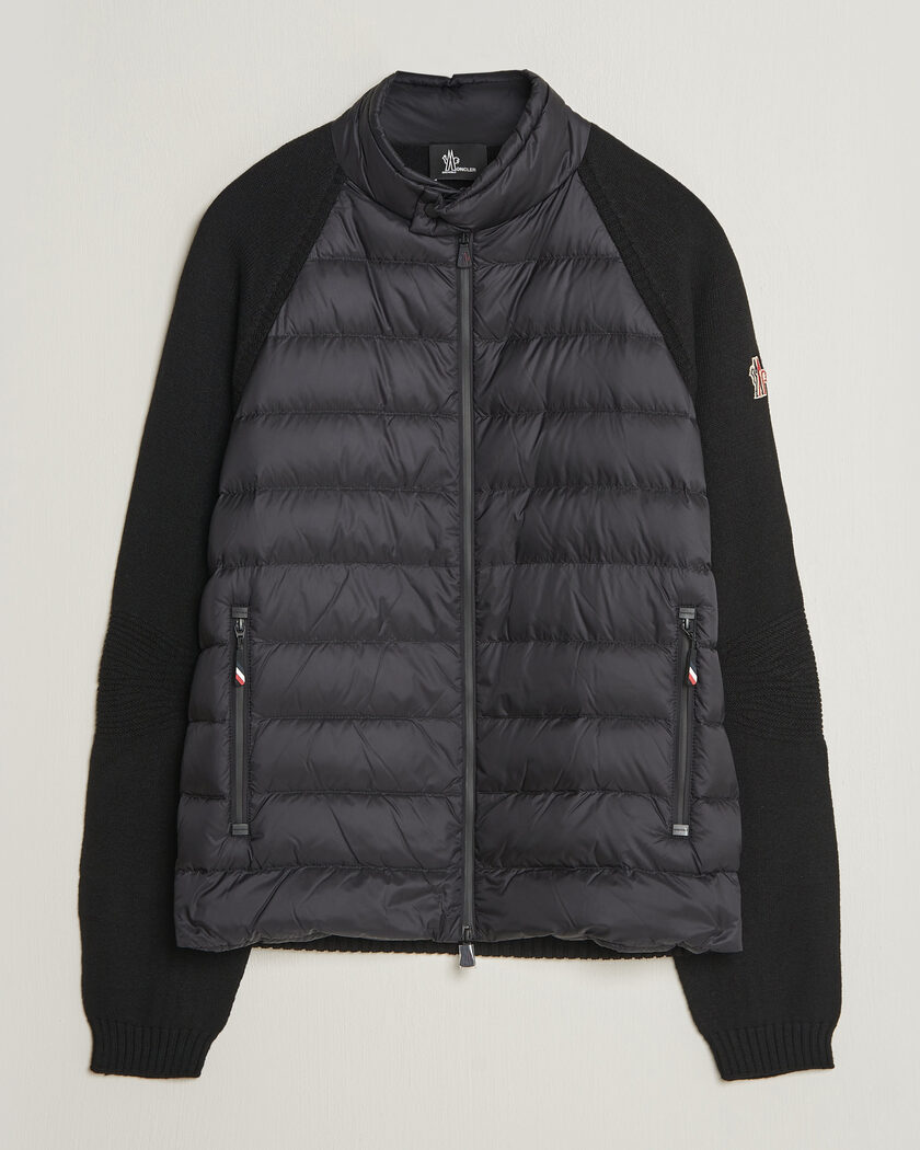 Moncler Grenoble Padded Hybrid Cardigan Black – Black