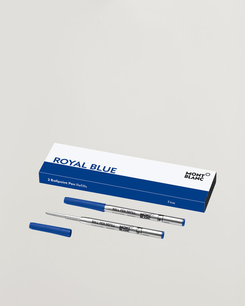 Montblanc 2 Ballpoint Pen Refill Fine Royal Blue – Blue