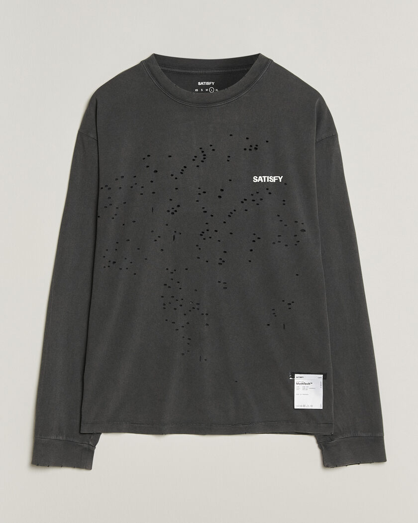 Satisfy MothTech Long Sleeve T-Shirt Aged Black – Black