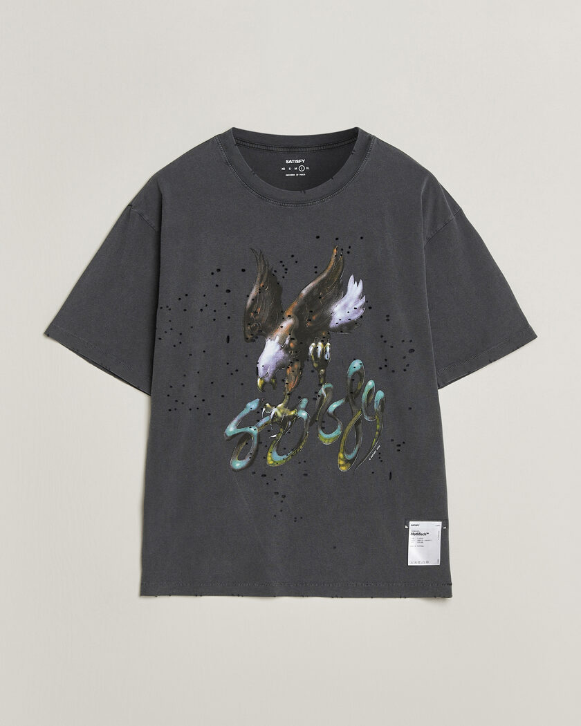 Satisfy MothTech T-Shirt Aged Black Eagle – Black