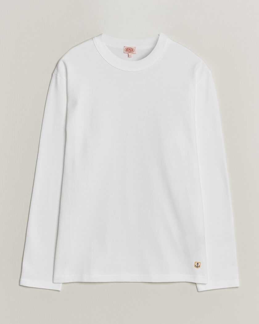 Armor-lux Heritage Long Sleeve Cotton T-Shirt White – White