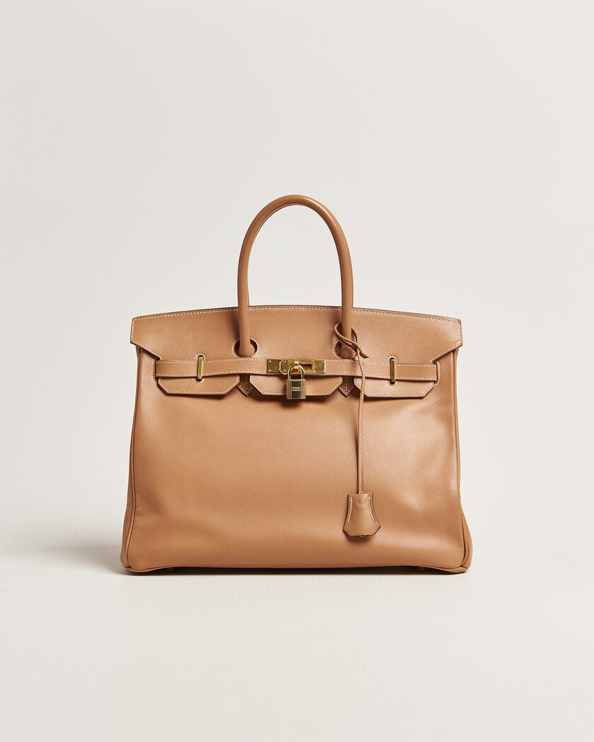 Hermès Pre-Owned Birkin 35 Courchevel Gold – Brown