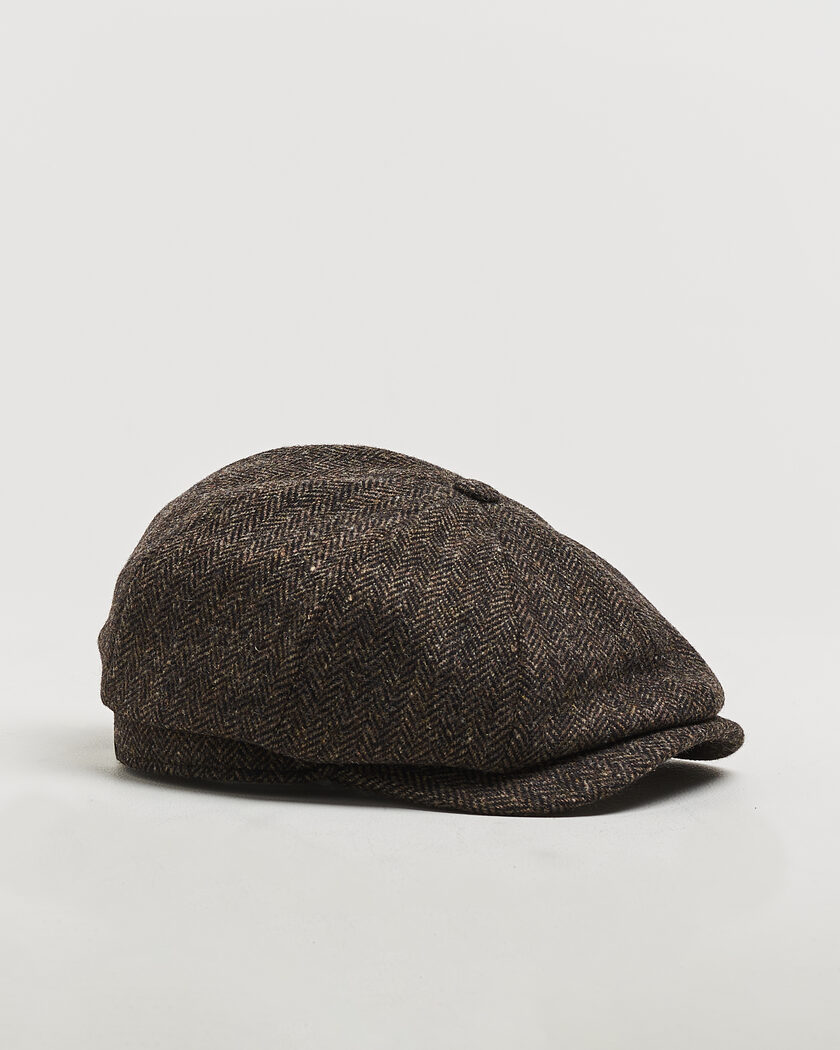  Wigéns Newsboy Classic Shetland Wool Cap Dark Brown – Brown