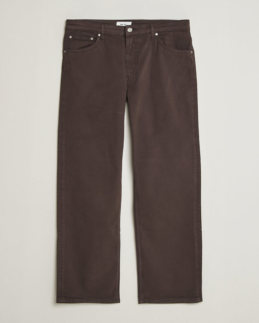 NN07 Otis Relaxed Fit 5-Pocket Pants Deep Truffle – Brown
