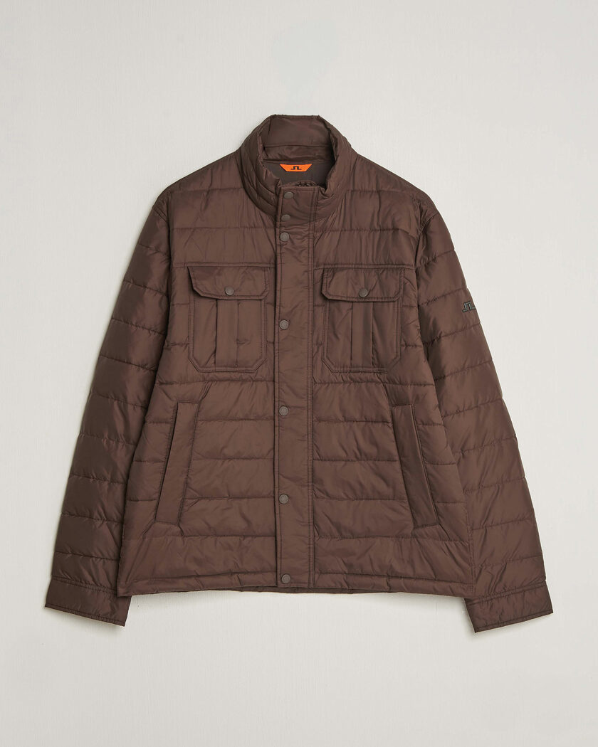 J.Lindeberg Bailey Light Padded Jacket Seal Brown – Brown