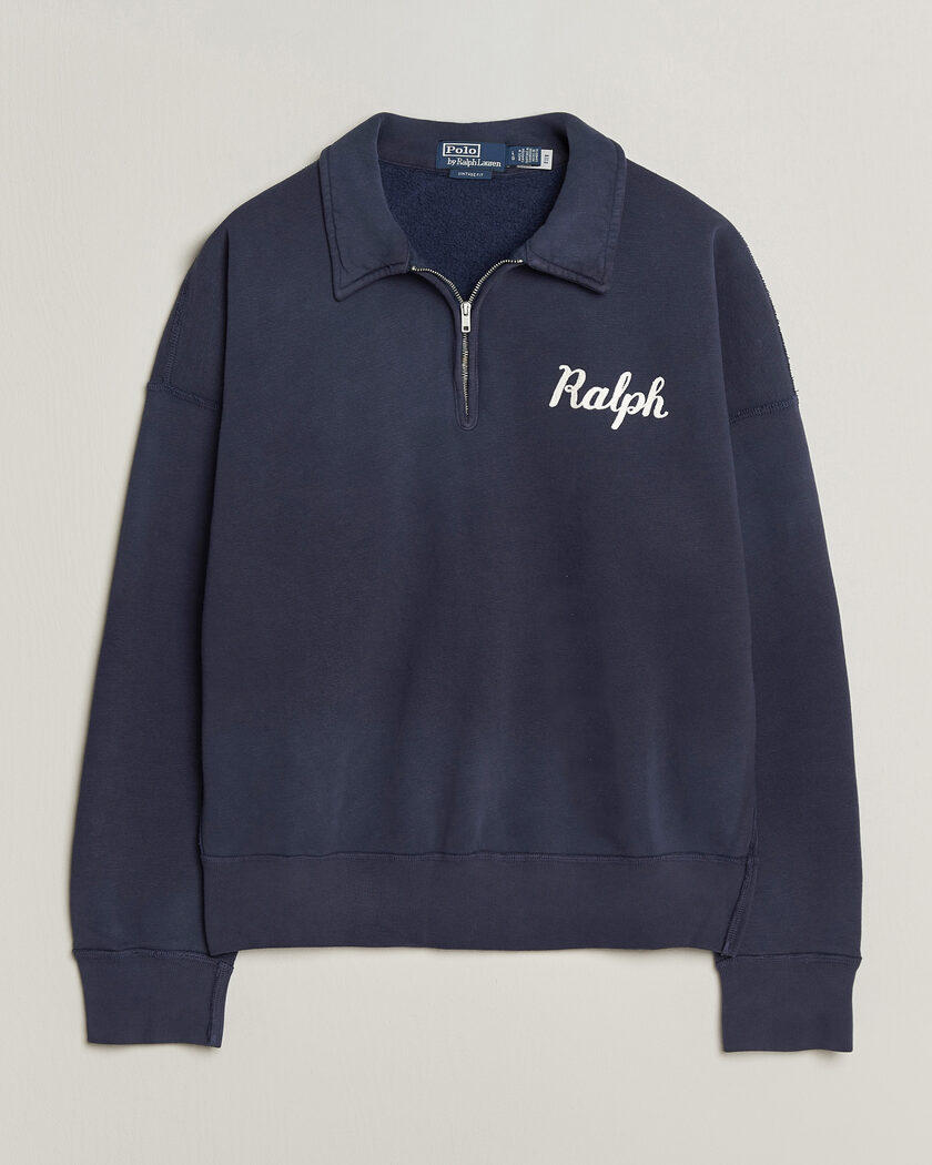 Polo Ralph Lauren Knit Half Zip Sweatshirt Dark Cobolt – Blue