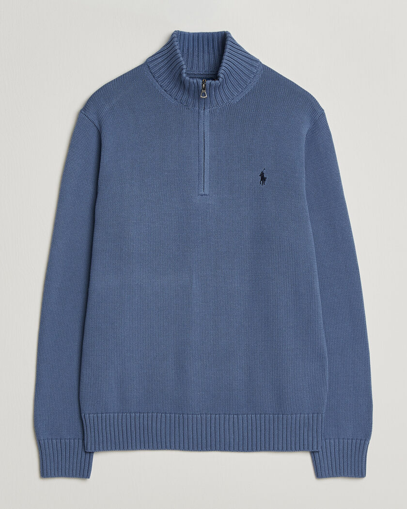 Polo Ralph Lauren Cotton Half Zip Carson Blue – Blue