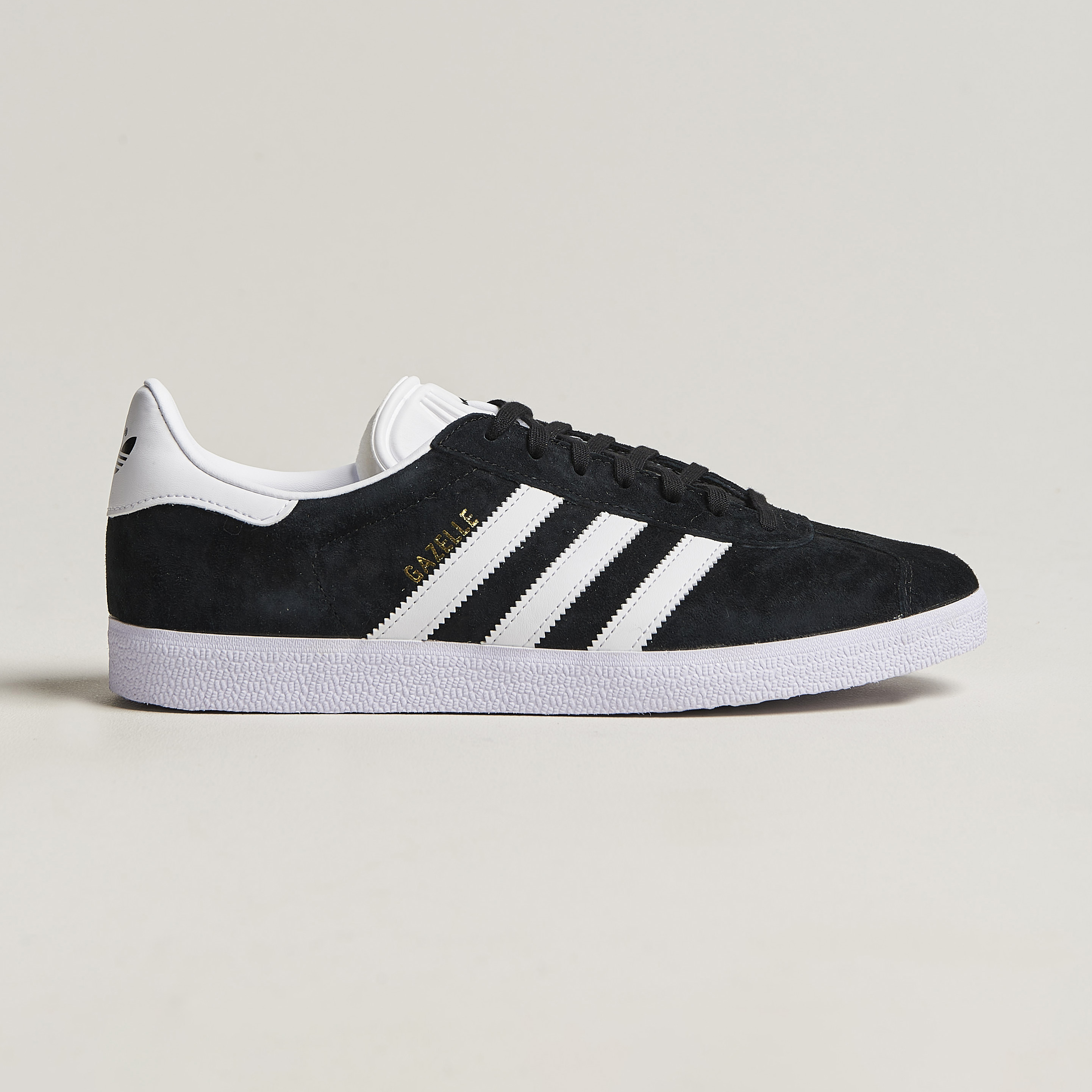 adidas Originals Gazelle Sneaker Black Nubuck at CareOfCarl.com