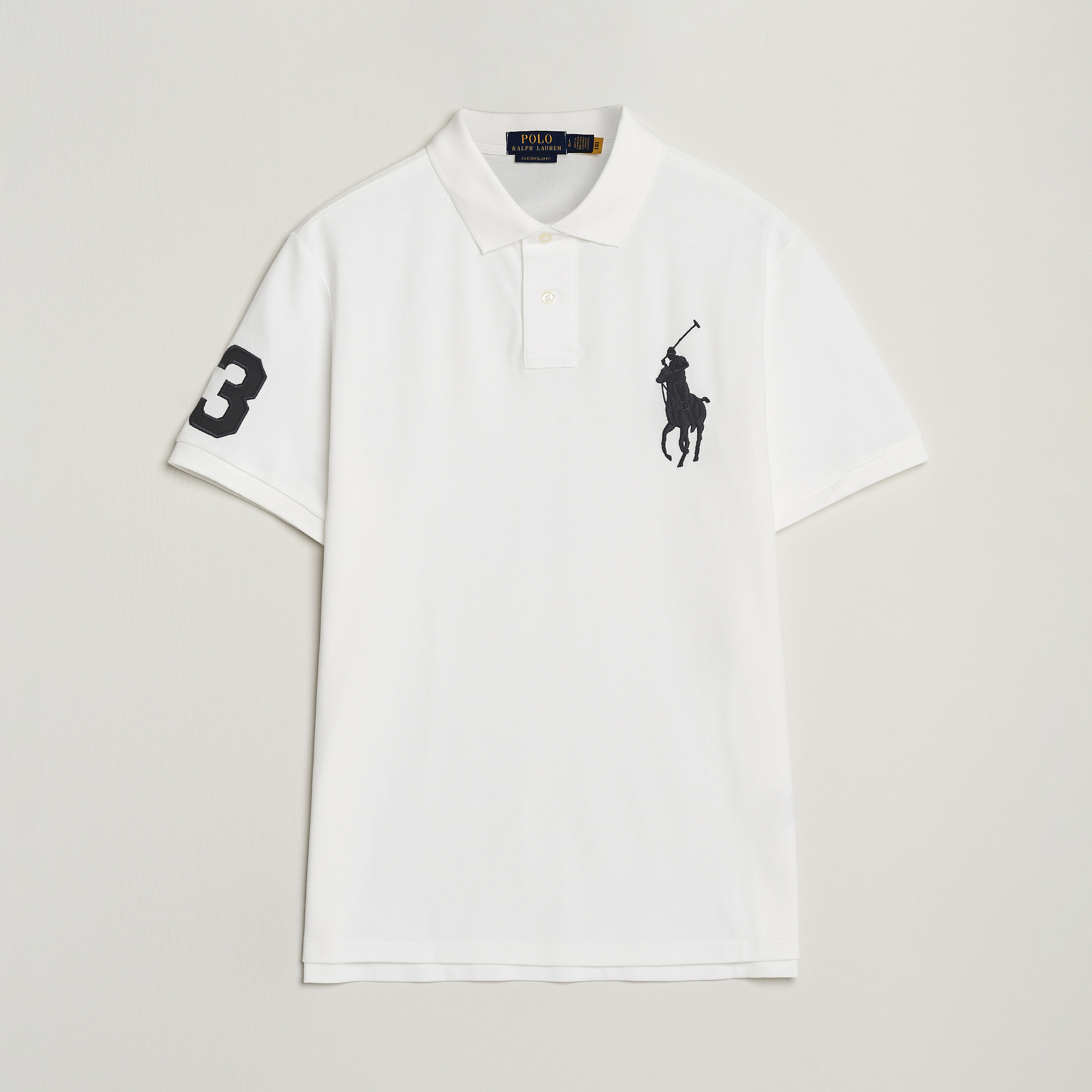 Polo Ralph Lauren Custom Fit Big Pony Polo White at