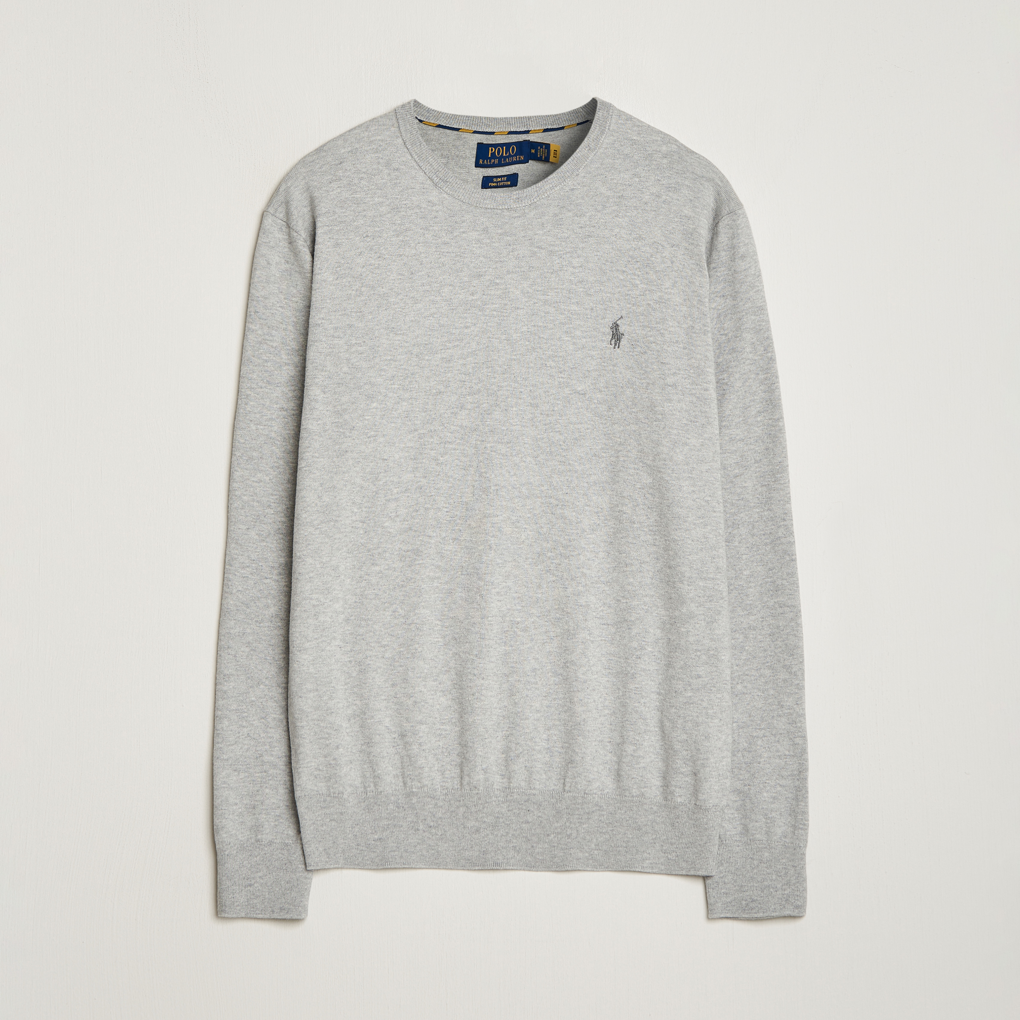Polo Ralph Lauren Pima Cotton Crew Neck Pullover Andover Heather