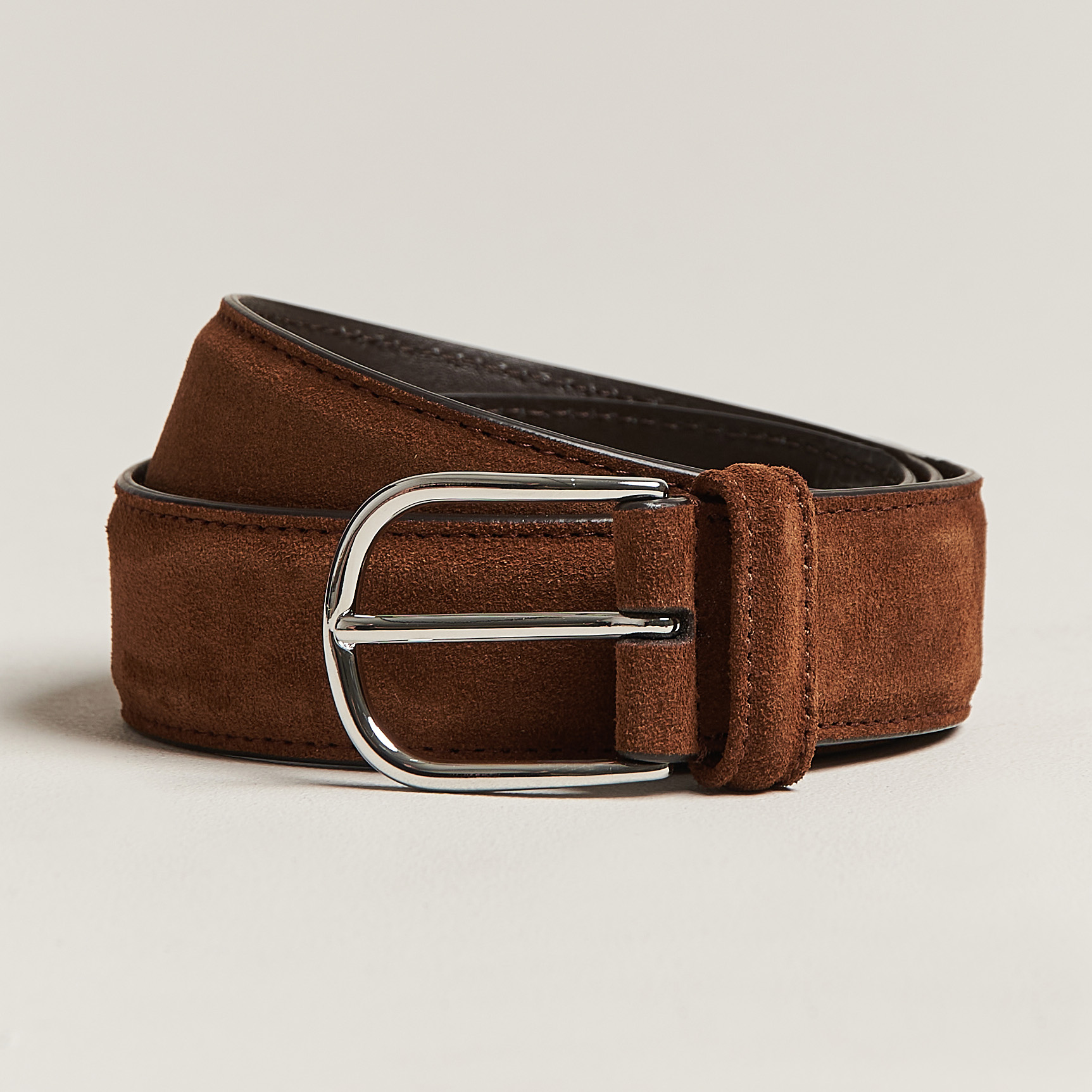 mens brown suede belt