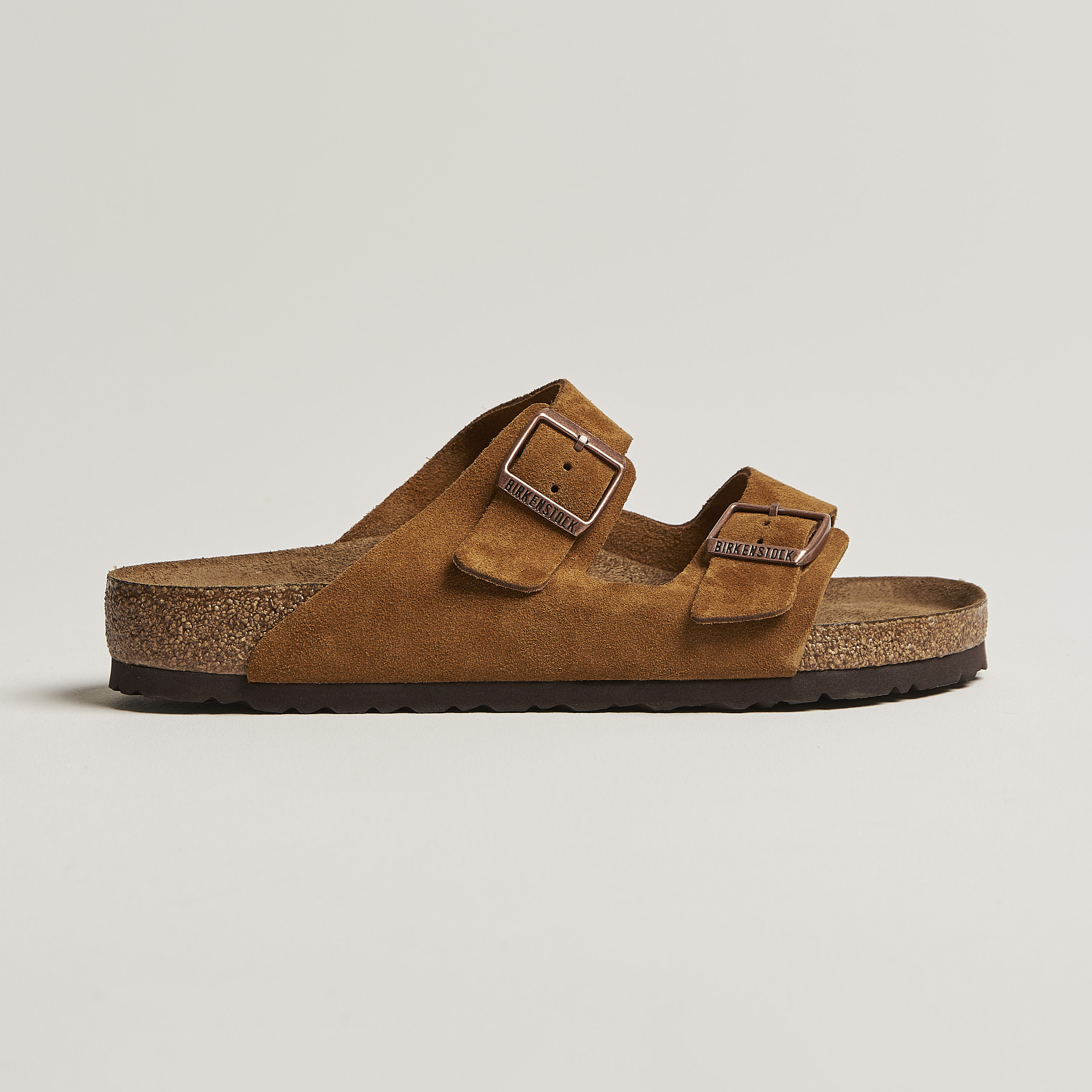 BIRKENSTOCK Arizona Soft Footbed Mink Suede at CareOfCarl.com
