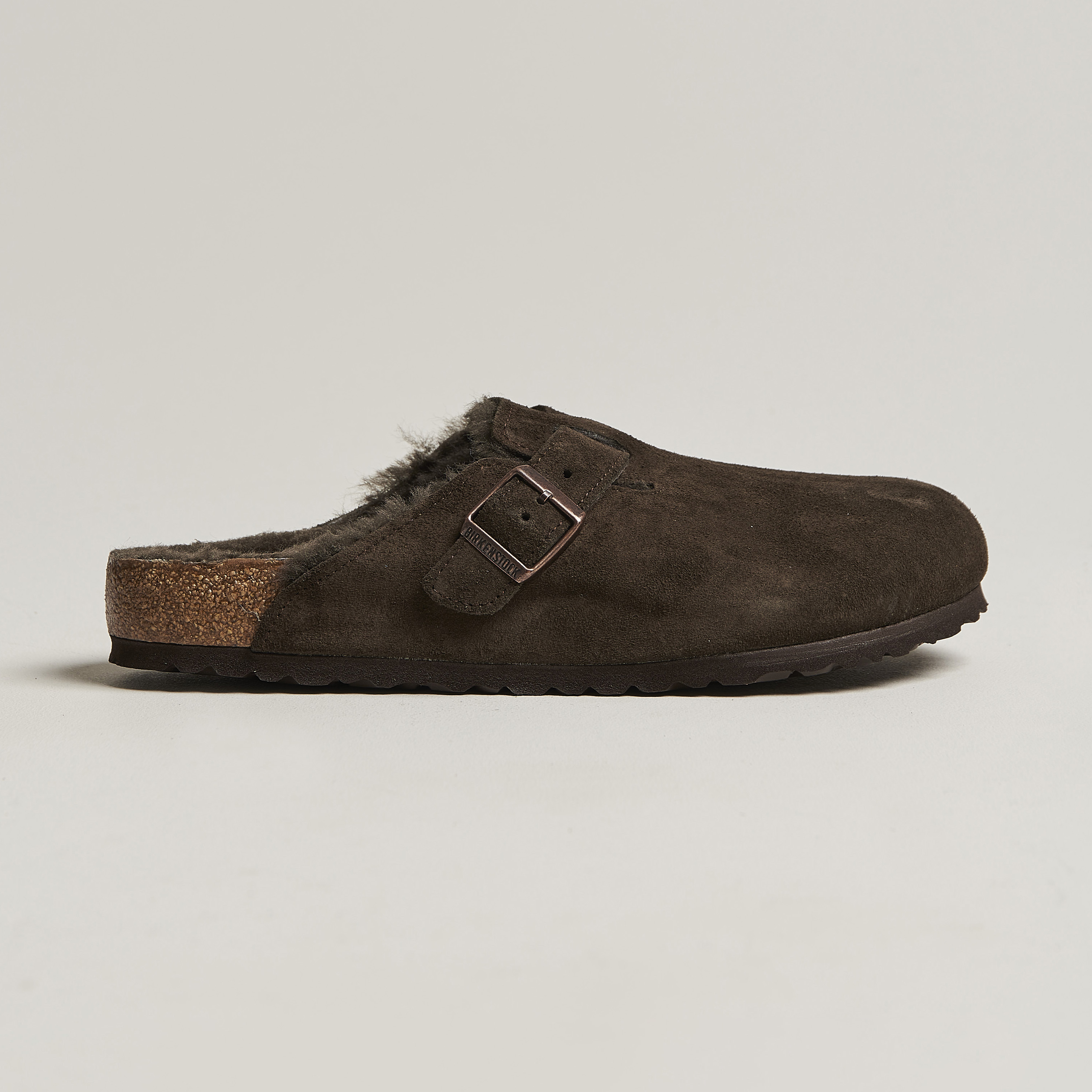 NEW BIRKENSTOCK Boston VL/ Shearling Suede MOCHA (1020567) Men\'s US 10 EU43 UK 9 BIRKENSTOCK Boston Shearling Clogs Mocha - BIRKENSTOCK Boston main image 4