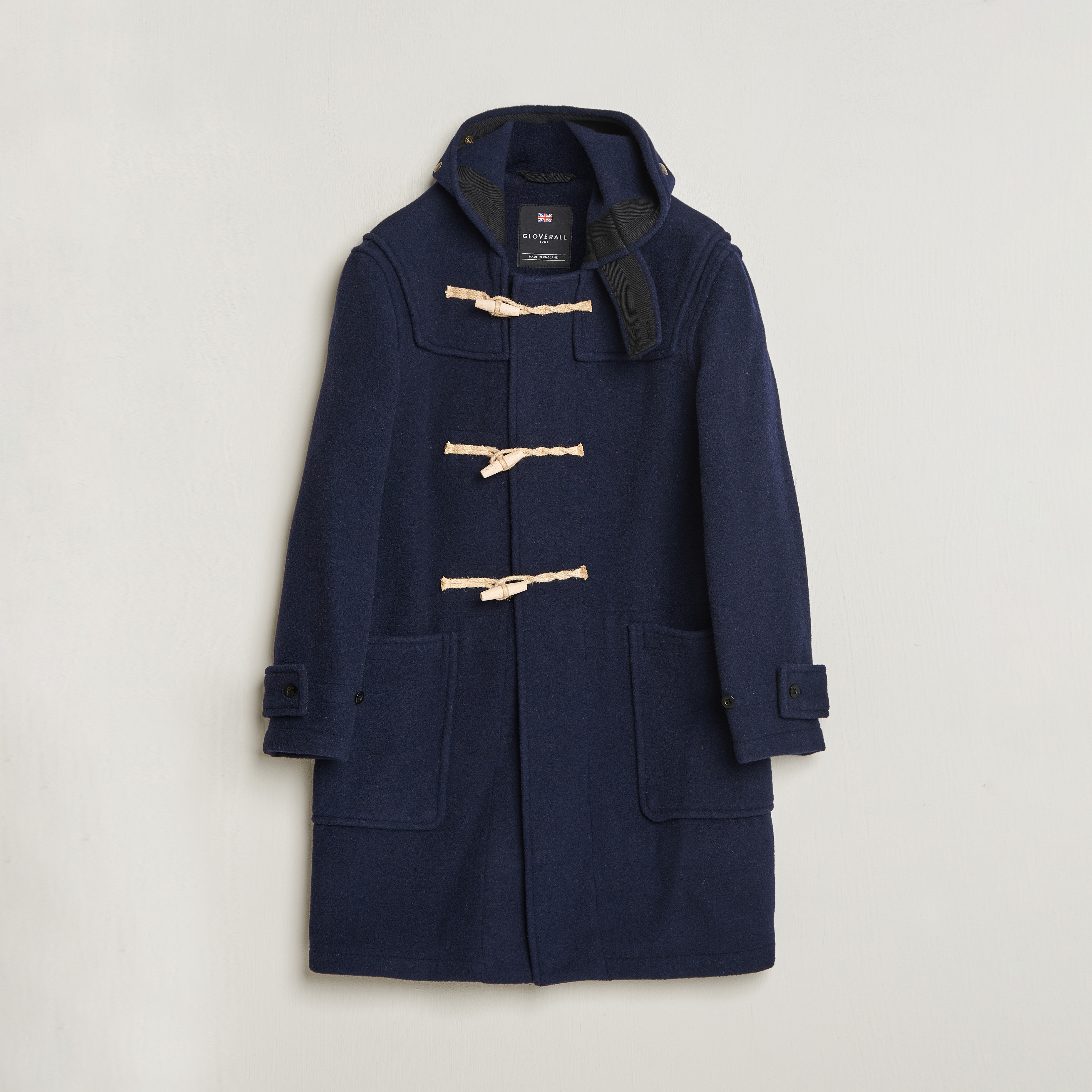 Gloverall 575 Monty Original Duffle Coat Navy at CareOfCarl.com