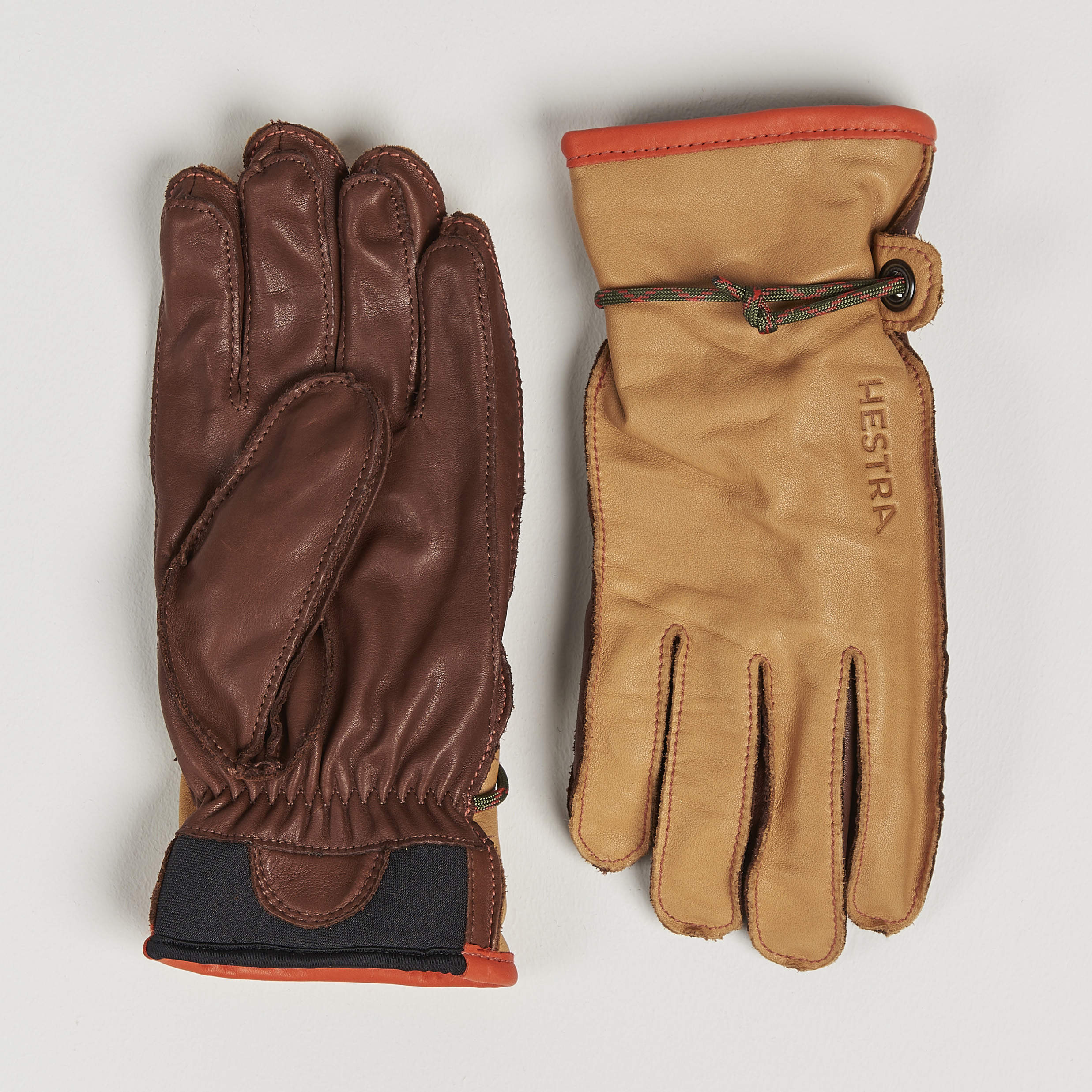 Hestra Wakayama Leather Ski Glove Cognac/Brown at CareOfCarl.com