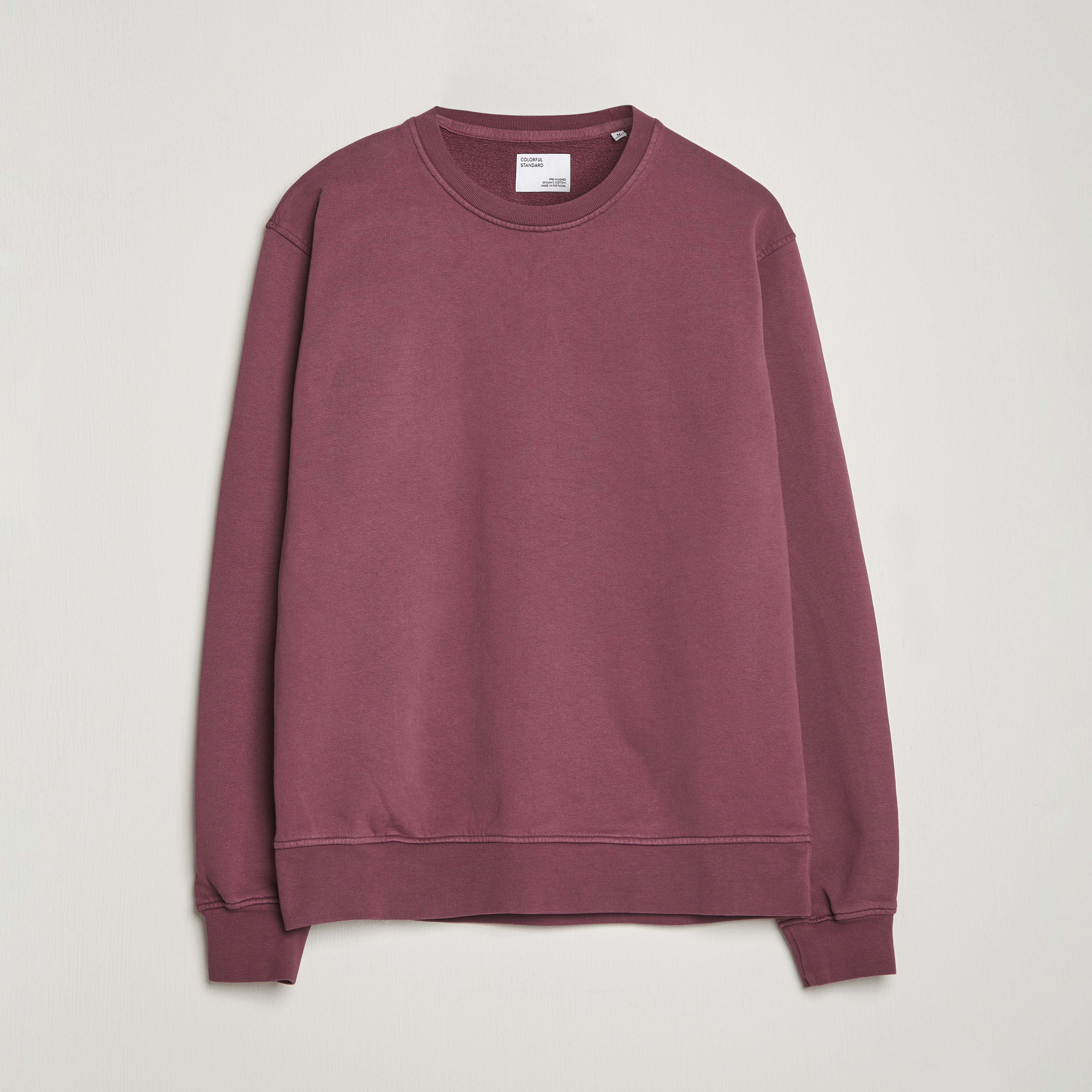 Sweating Plums Colorful Standard Classic Organic Crew Neck Sweat Dusty Plum at CareOfCarl.