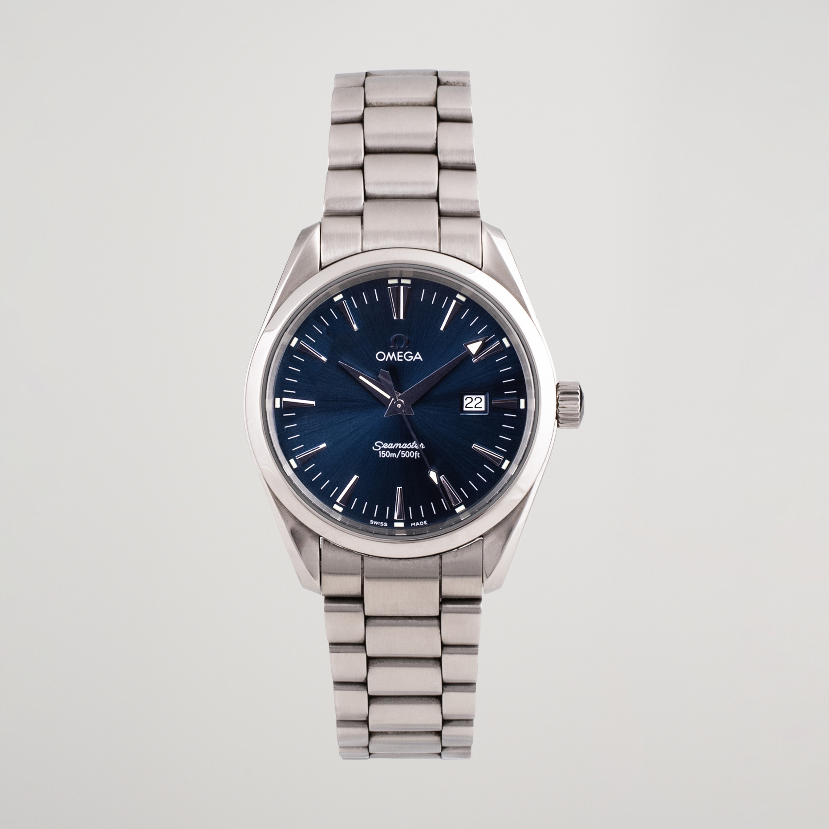 Omega Pre-Owned Seamaster Aqua Terra 2517.80.00 Steel Blue at