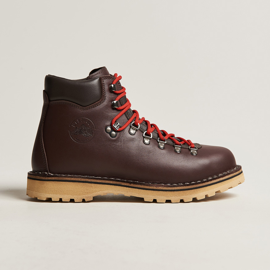 Bottes De Randonnée Diemme Roccia Mogano En Cuir D'origine - Taille UK 7 / US 8 - Occasion Très Bon état