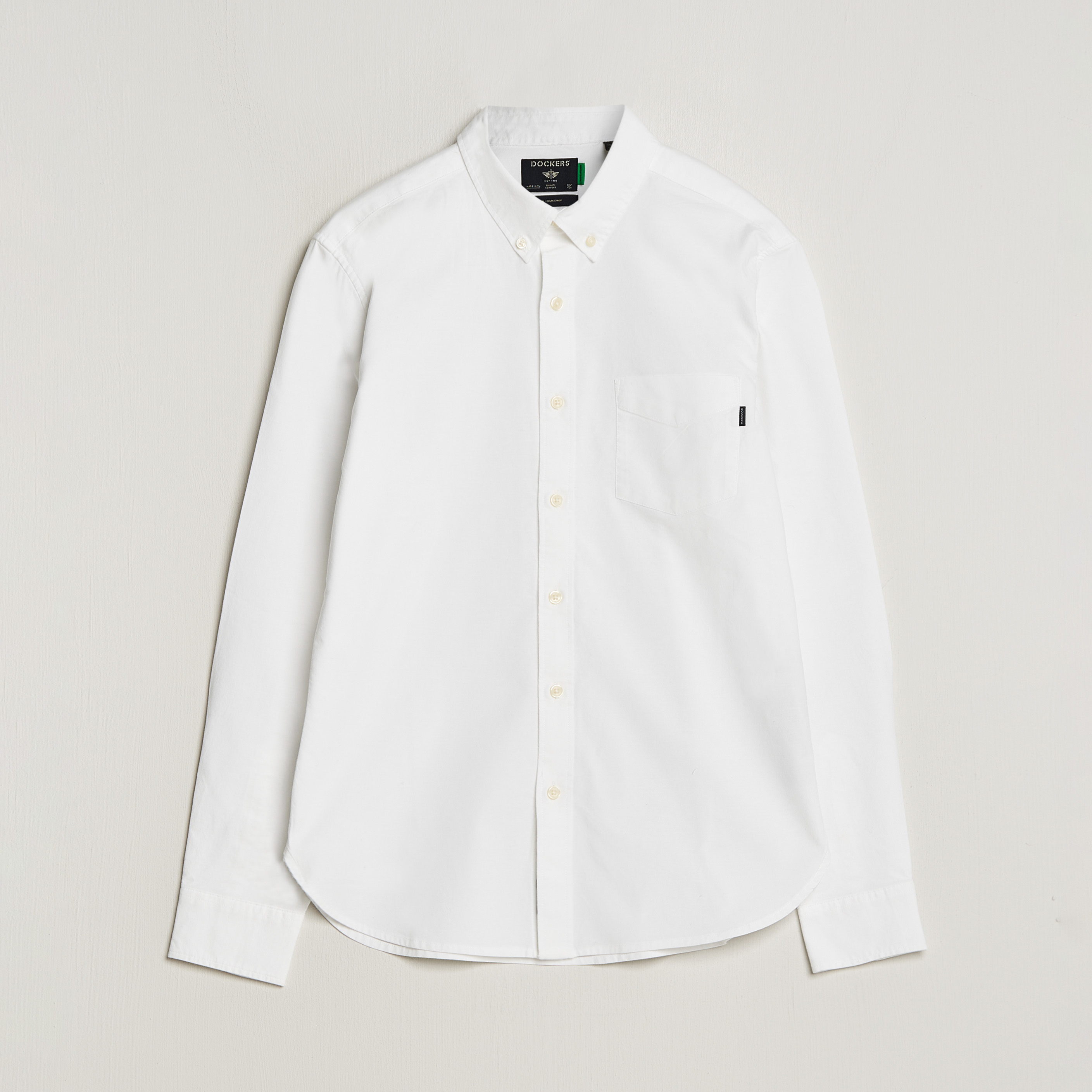 Dockers Cotton Stretch Oxford Shirt Paper White at CareOfCarl.com