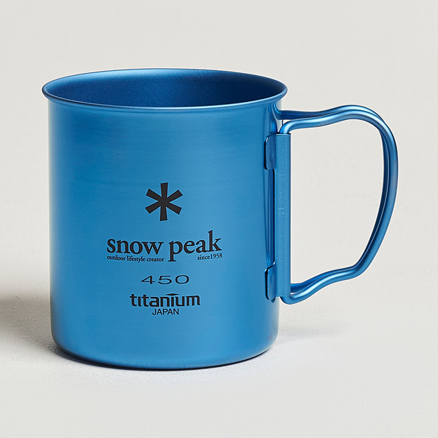 Snow Peak Einwandige Titan Tasse 450 Ml - Leicht & Robust Für Camping & Outdoor