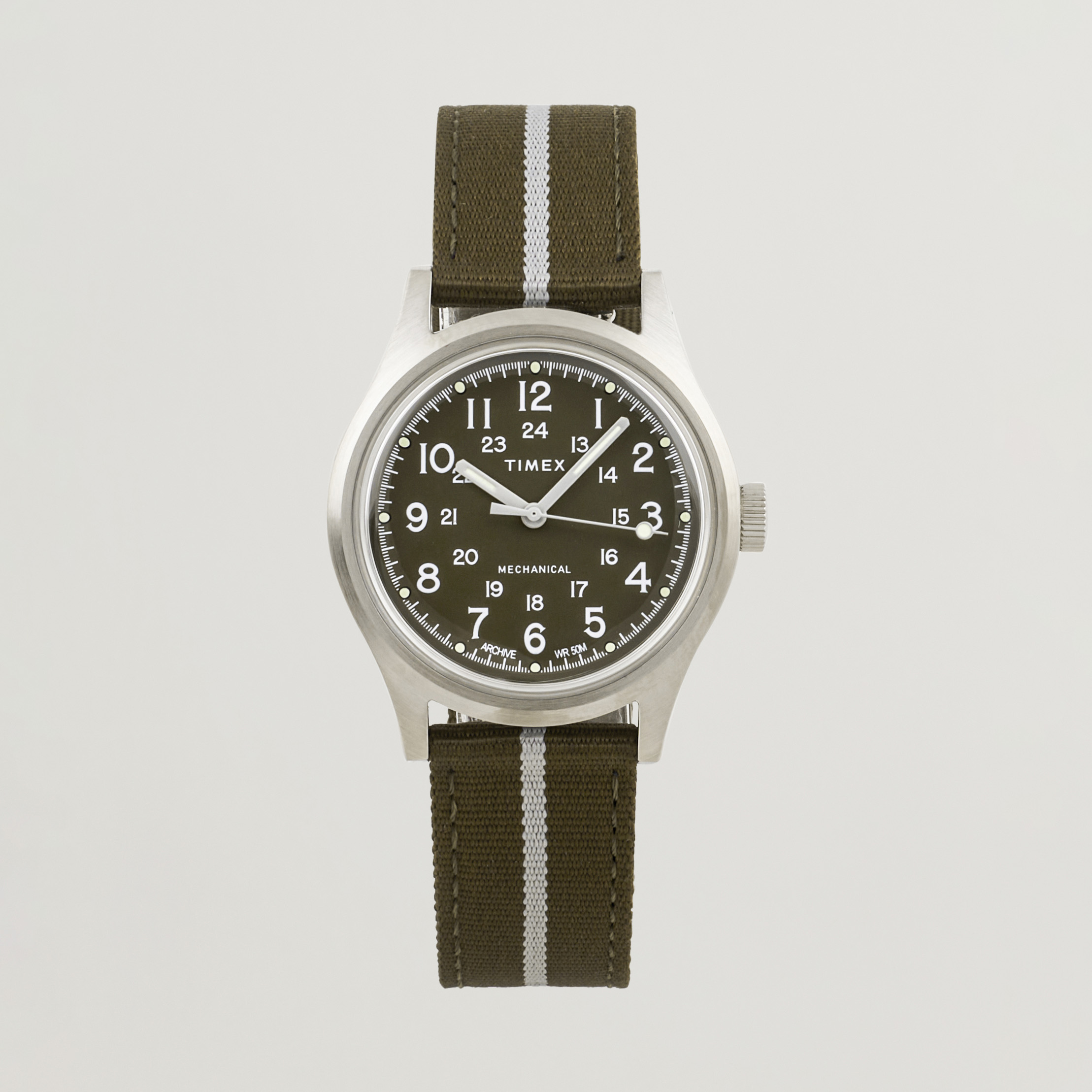 Timex MK1 Mechanical 36mm Green Dial at CareOfCarl.com