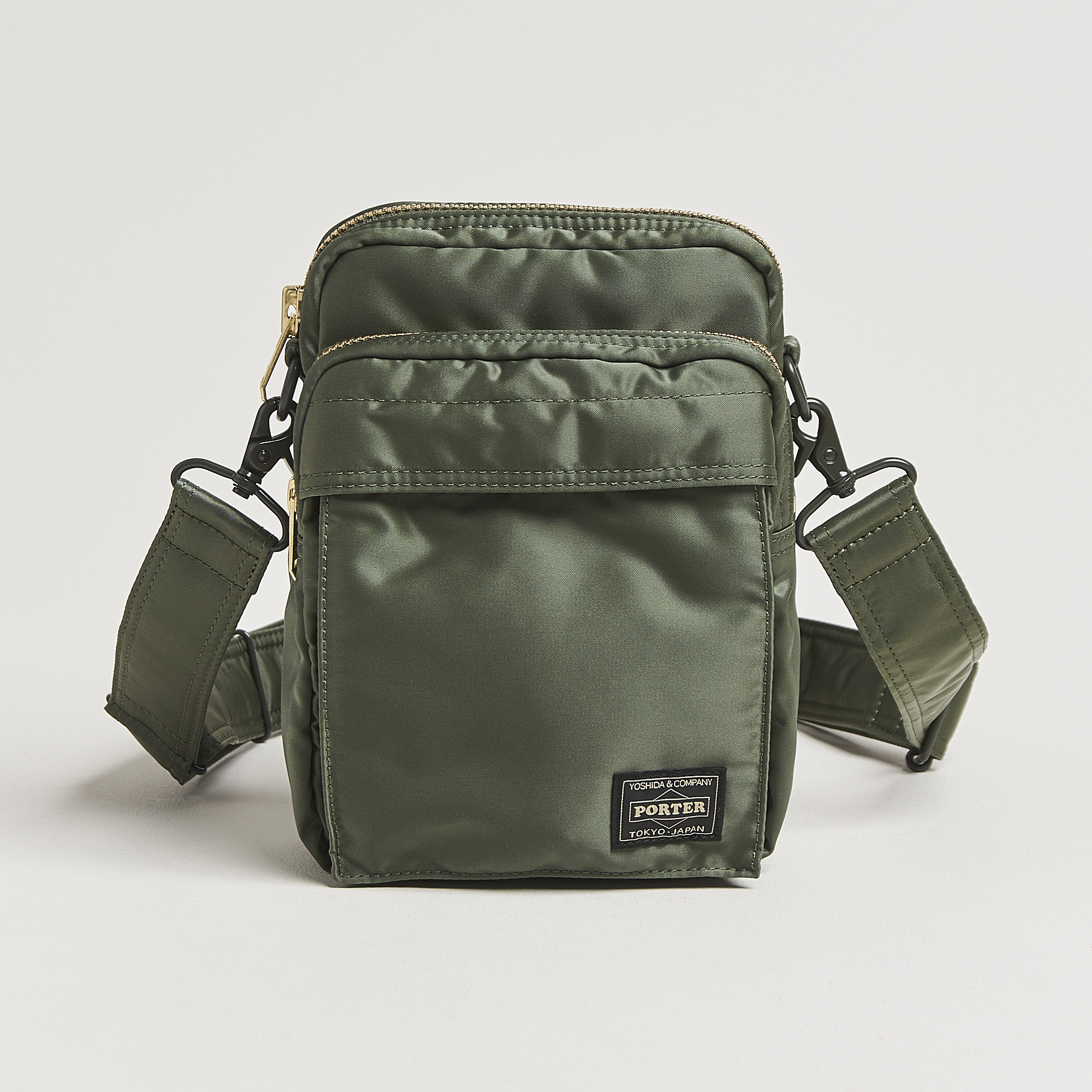 Porter-Yoshida & Co. Tanker Vertical Bag Sage Green at CareOfCarl.com