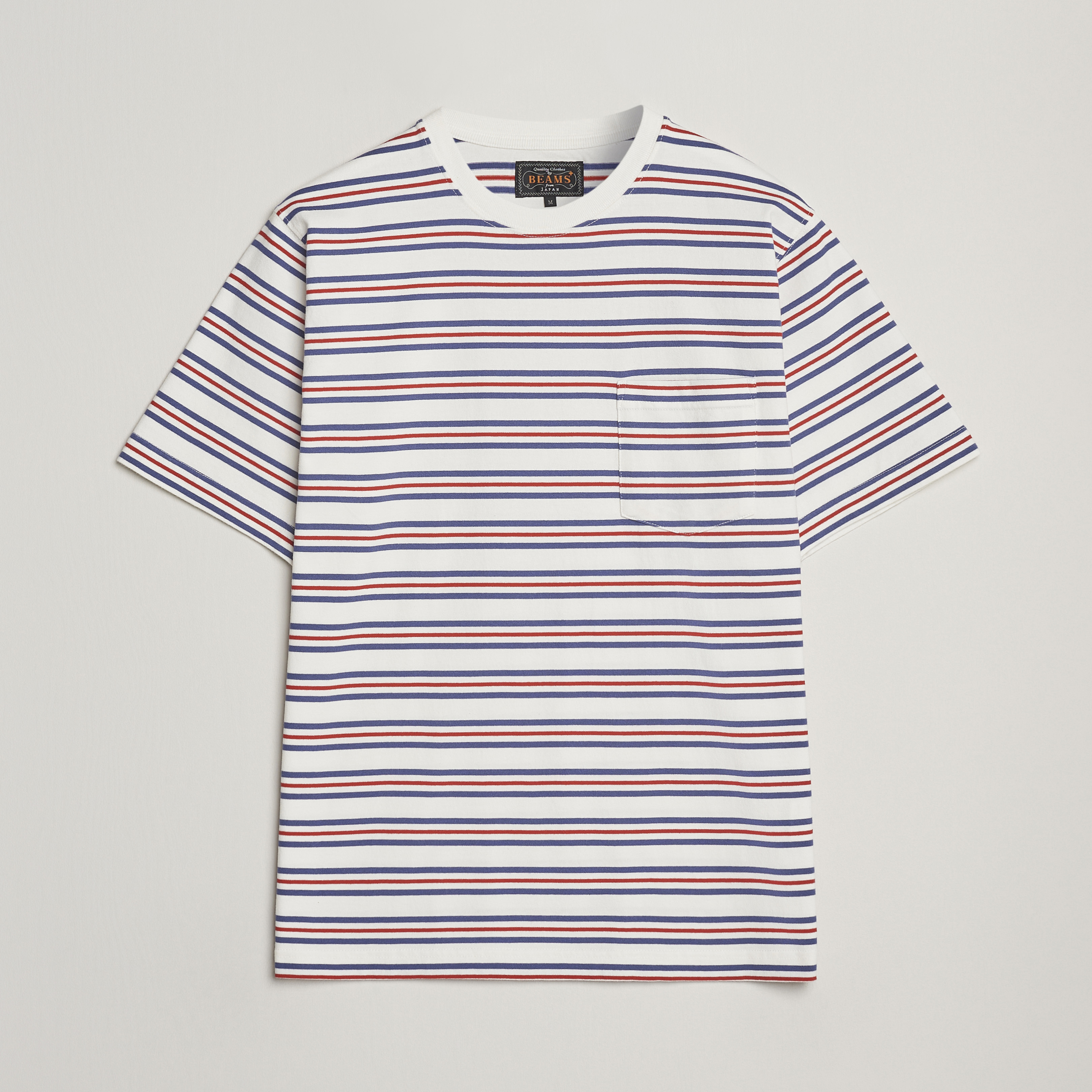 Small Red Emblem Bi-Color Stripe Tee Unisex main image 0