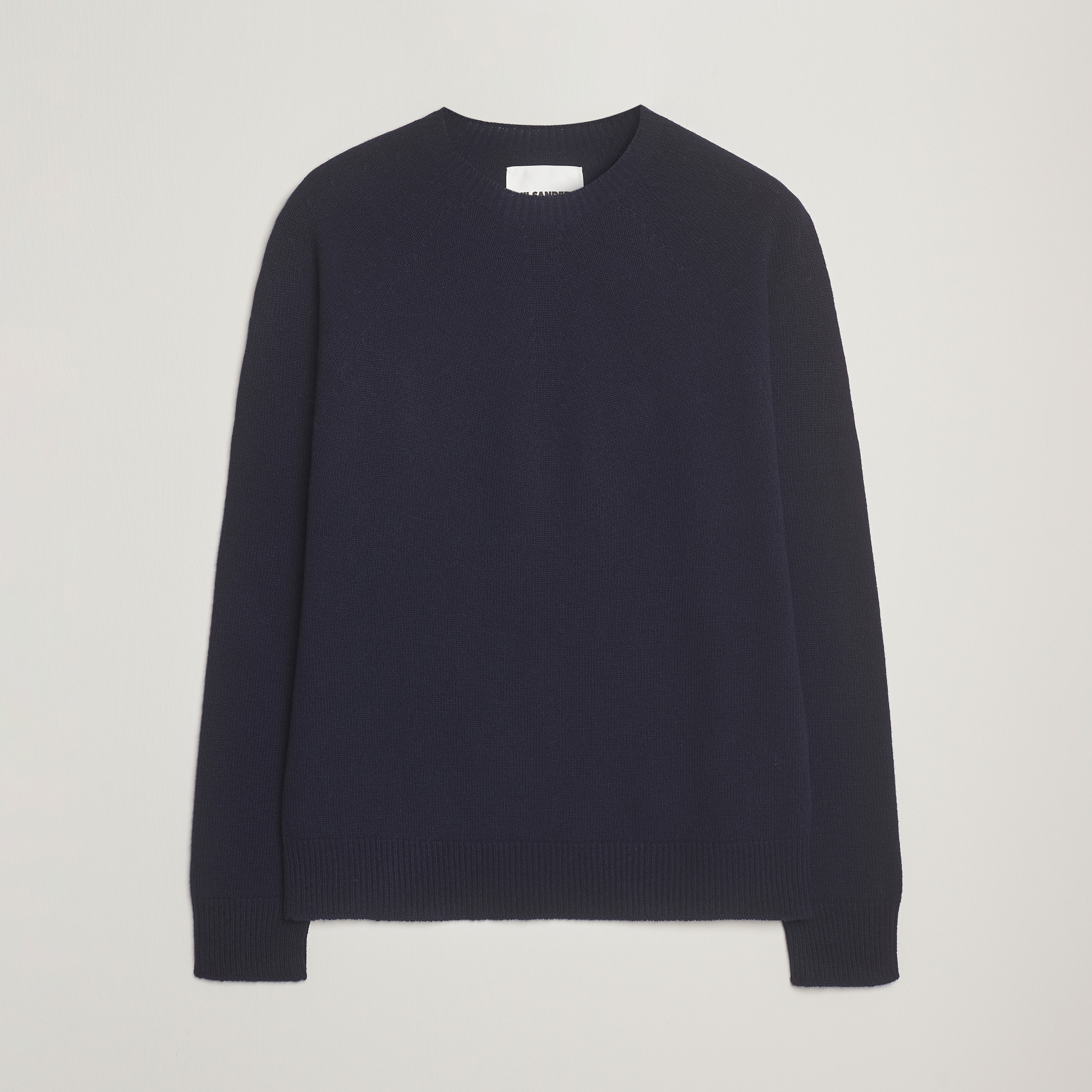 トップス 90s JIL SANDER Felted Wool Cashmere Knit Jil Sander Wool/Cashmere Round Neck Sweater Navy at CareOfCarl.com