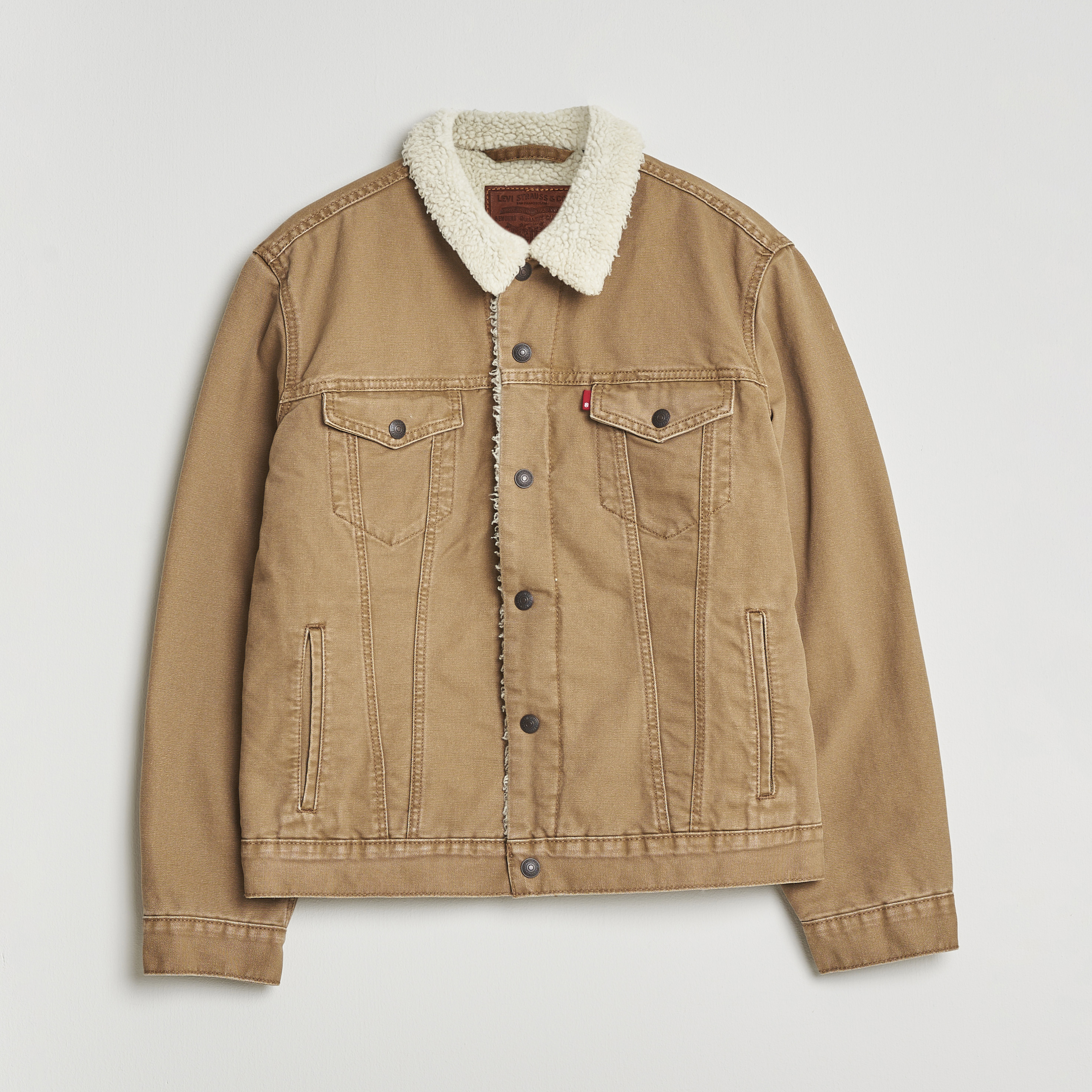 Levi's Type Sherpa Trucker Ermine Brown at