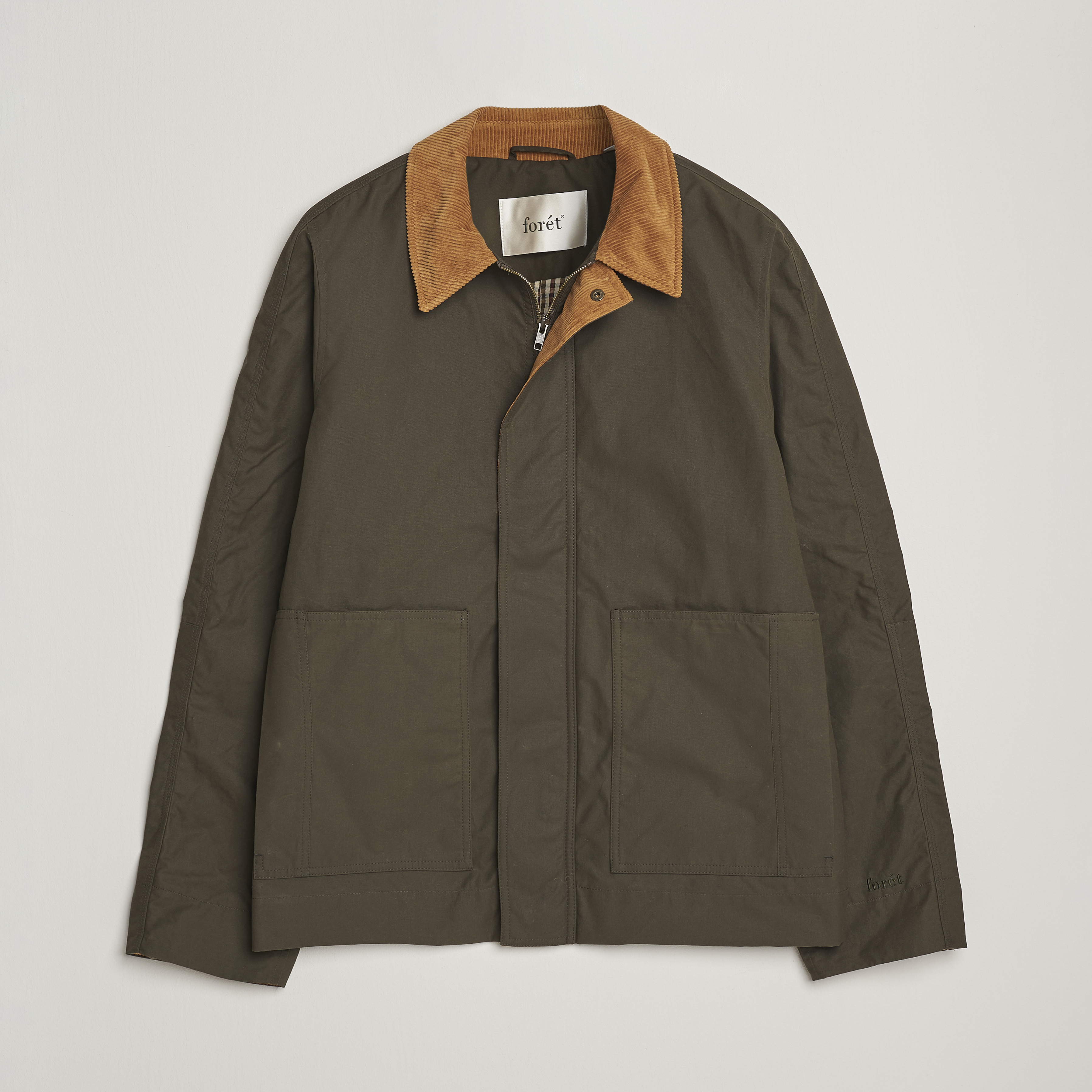 ジャケット・アウター REGEN ZONE 25fw oil-waxed Forét Aspen Oilskin Jacket Army at CareOfCarl.com
