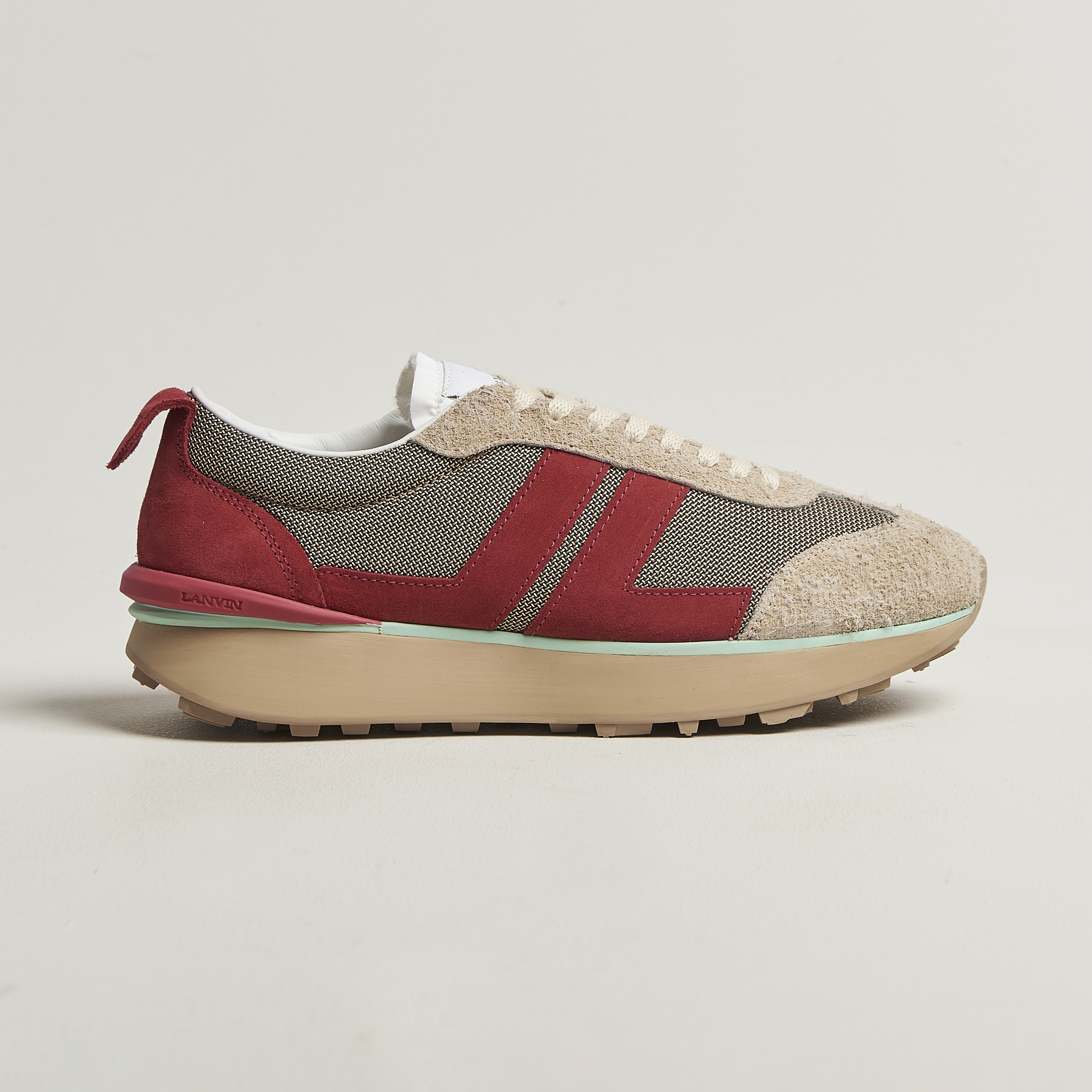 Lanvin Bumpr Panelled Sneakers in Blue | UK