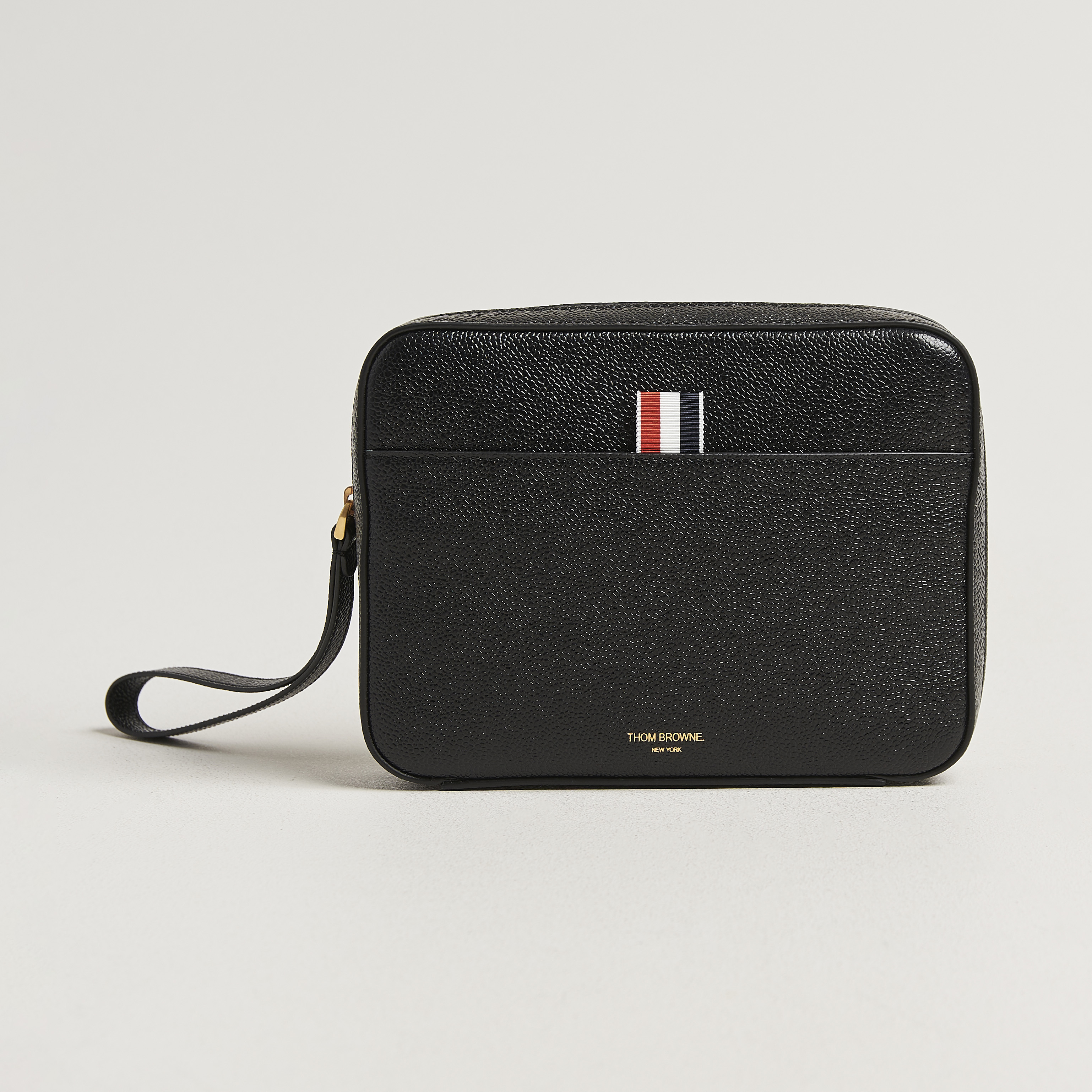Thom Browne Pebble Grain Leather Bag Black at CareOfCarl.com