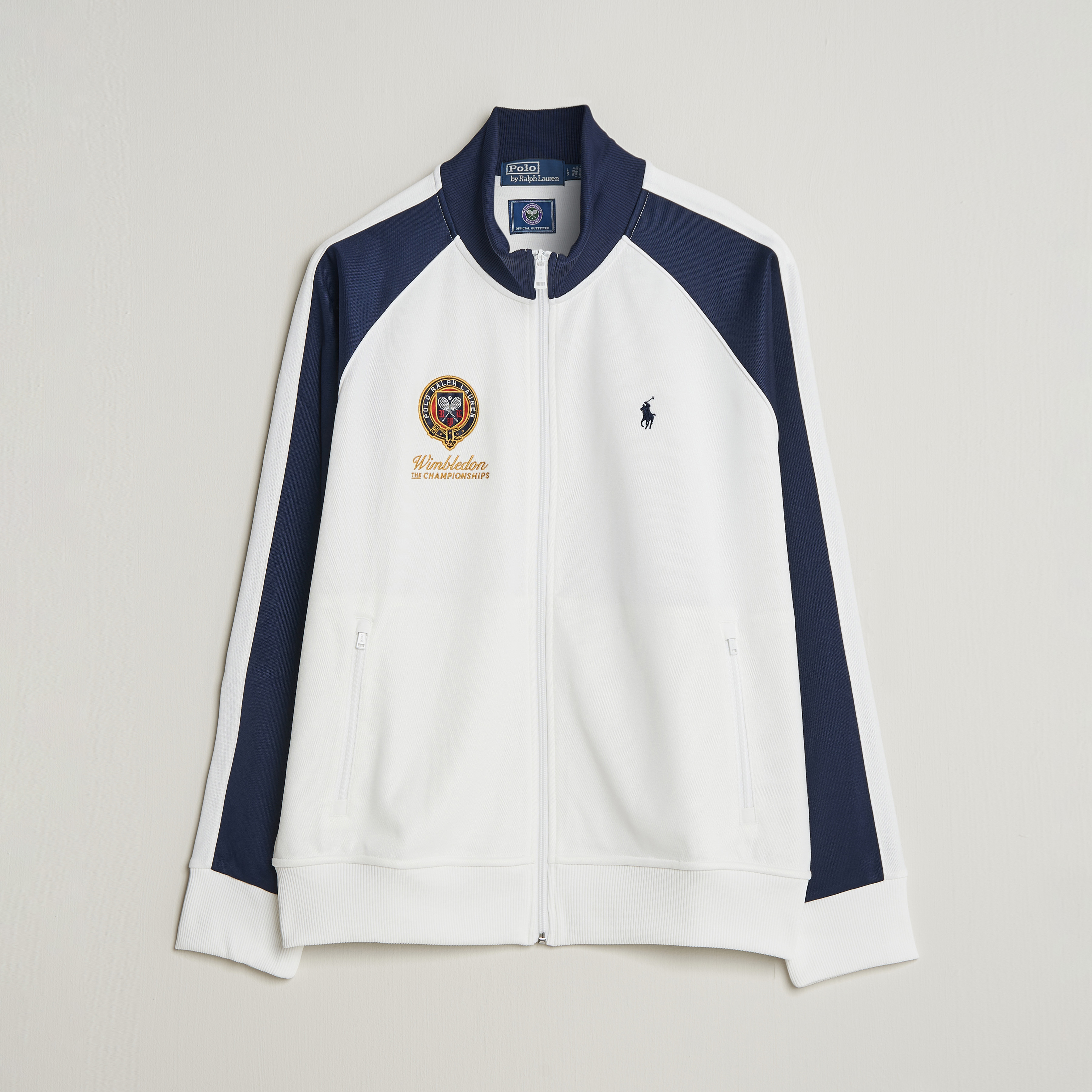 Polo Ralph Lauren Full Zip Pullover Ceramic White at CareOfCarl.com