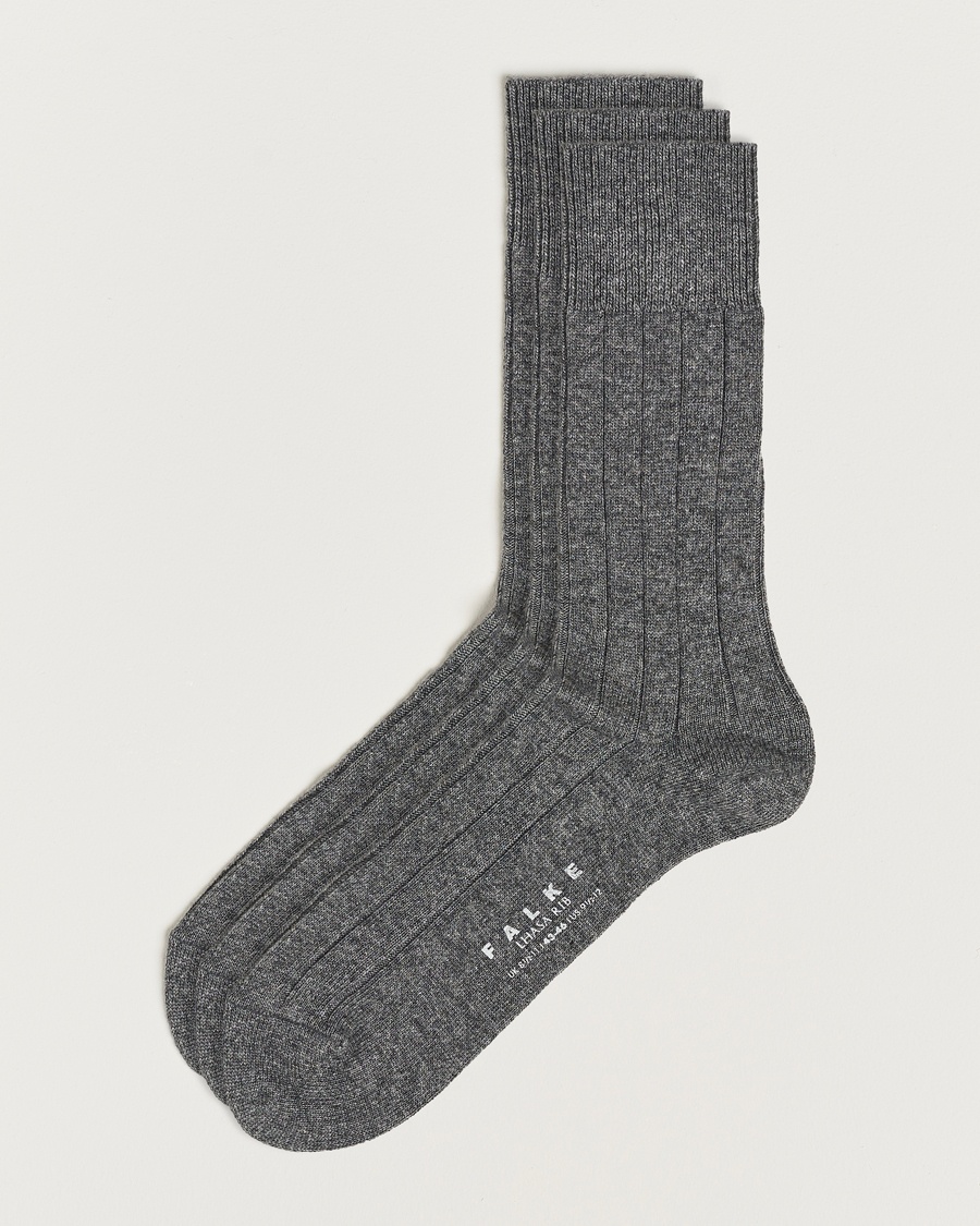 Falke 3-Pack Lhasa Cashmere Socks Light Grey – Grey