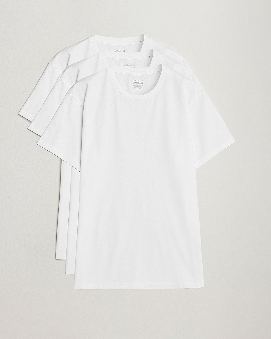 Men | Contemporary Creators | Colorful Standard | 3-Pack Classic Organic T-Shirt Optical White
