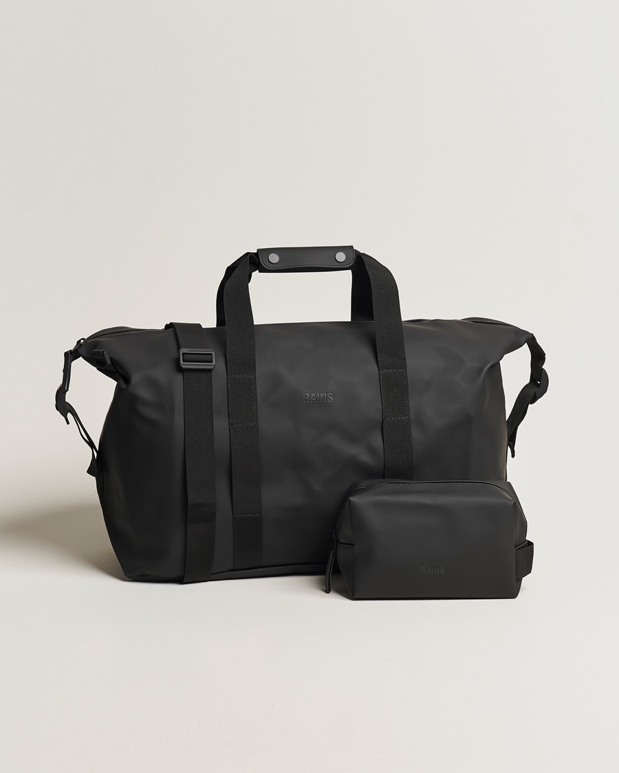 RAINS Hilo Weekendbag & Washbag Black – Black