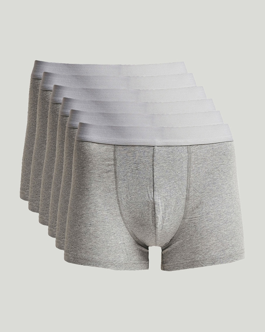 Men | Trunks | Bread & Boxers | 6-Pack Boxer Brief Grey Melange