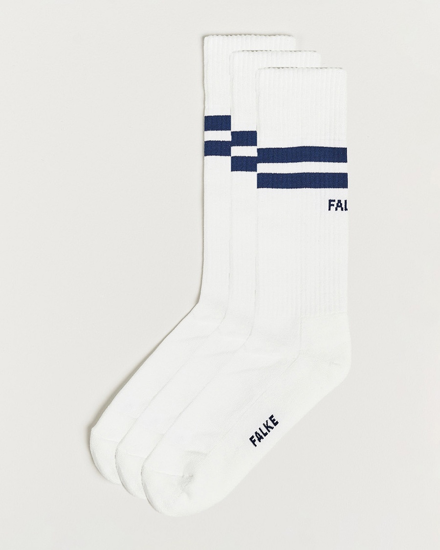 Men | Everyday Socks | Falke | 3-pack Dynamic Tennis Socks White/Blue