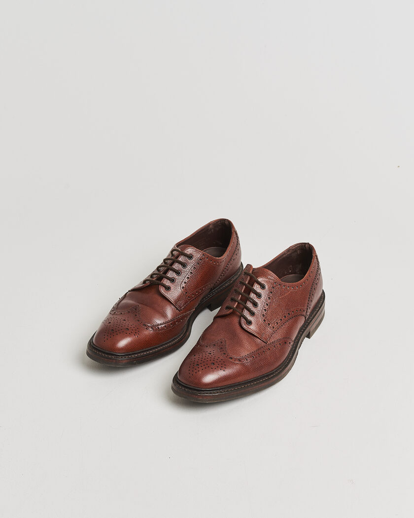 Pre-owned Loake 1880 Badminton Brogue Dark Brown Grain UK10,5 - EU44,5 – Brown