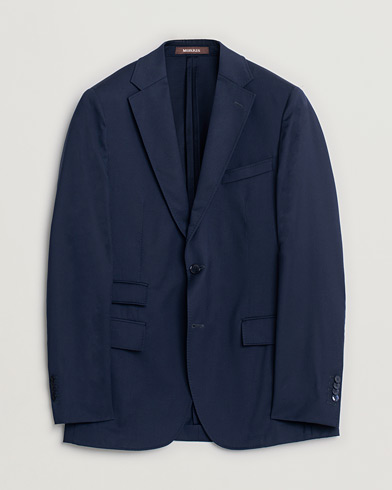 Boglioli K Jacket Check Wool & Silk Blazer Navy 54 at CareOfCarl.com