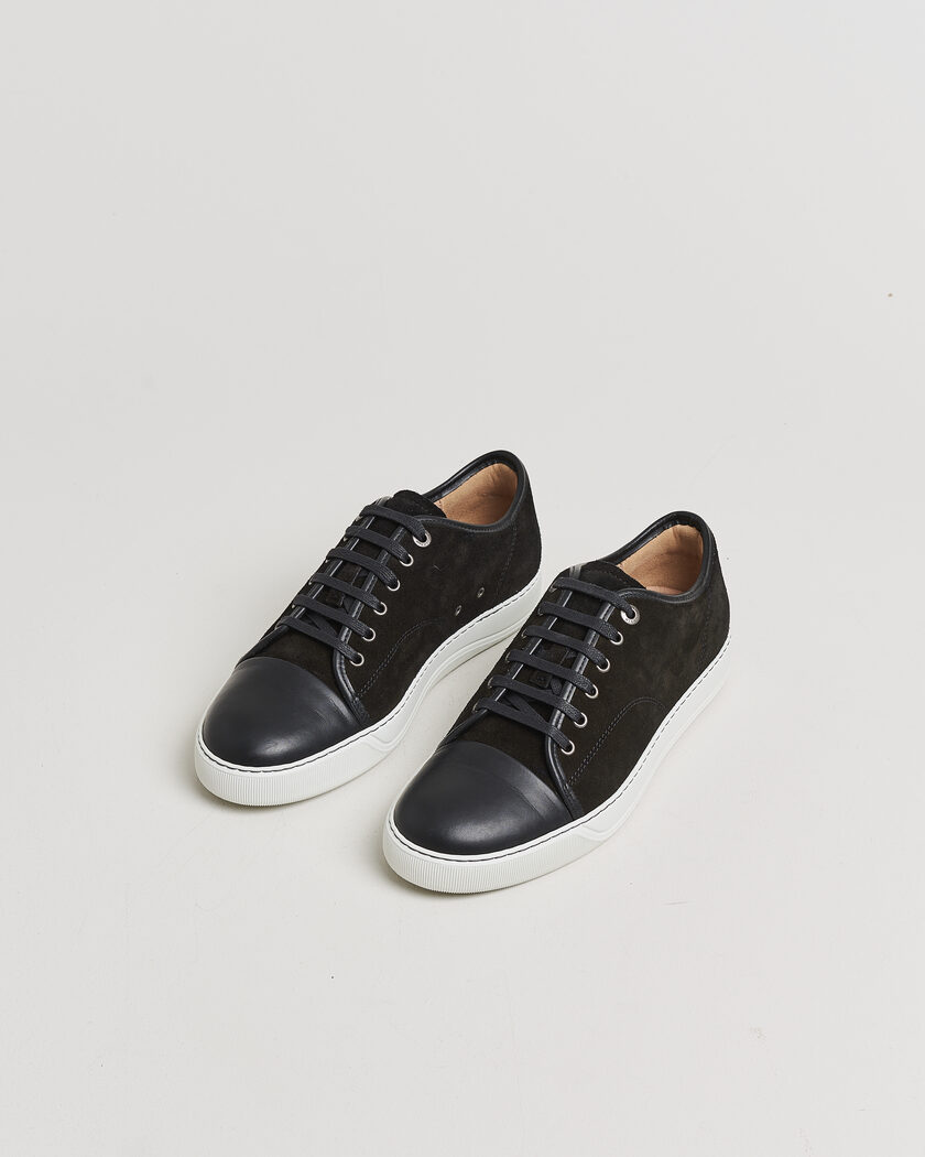 Pre-owned Lanvin DBB1 Nappa Cap Toe Sneaker Black UK8 - EU42 – Black