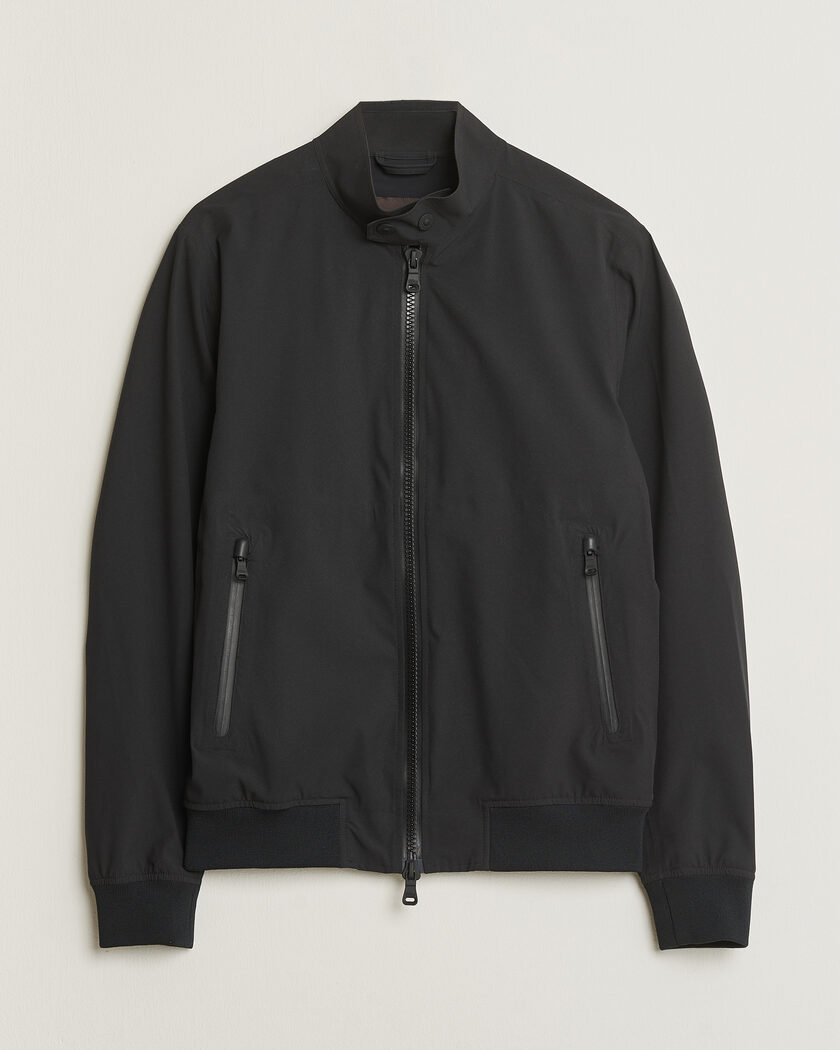 Pre-owned Oscar Jacobson Hamlin Harrington Jacket Black 46 – Black